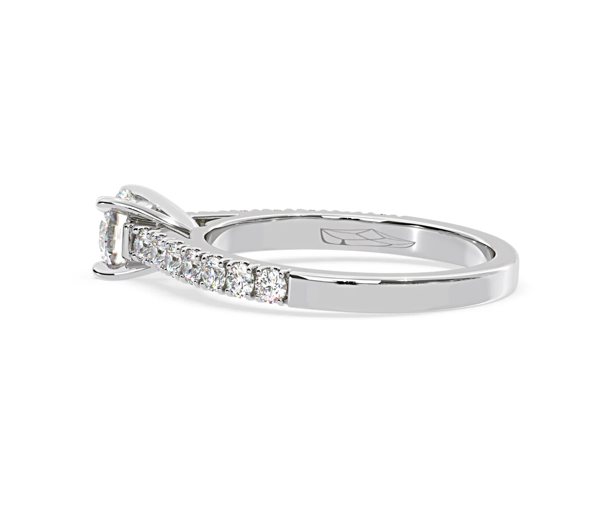 Natalia Lab Diamond Engagement Side Stone Ring 18KW Gold 0.91CT F/VS1 - Image 112