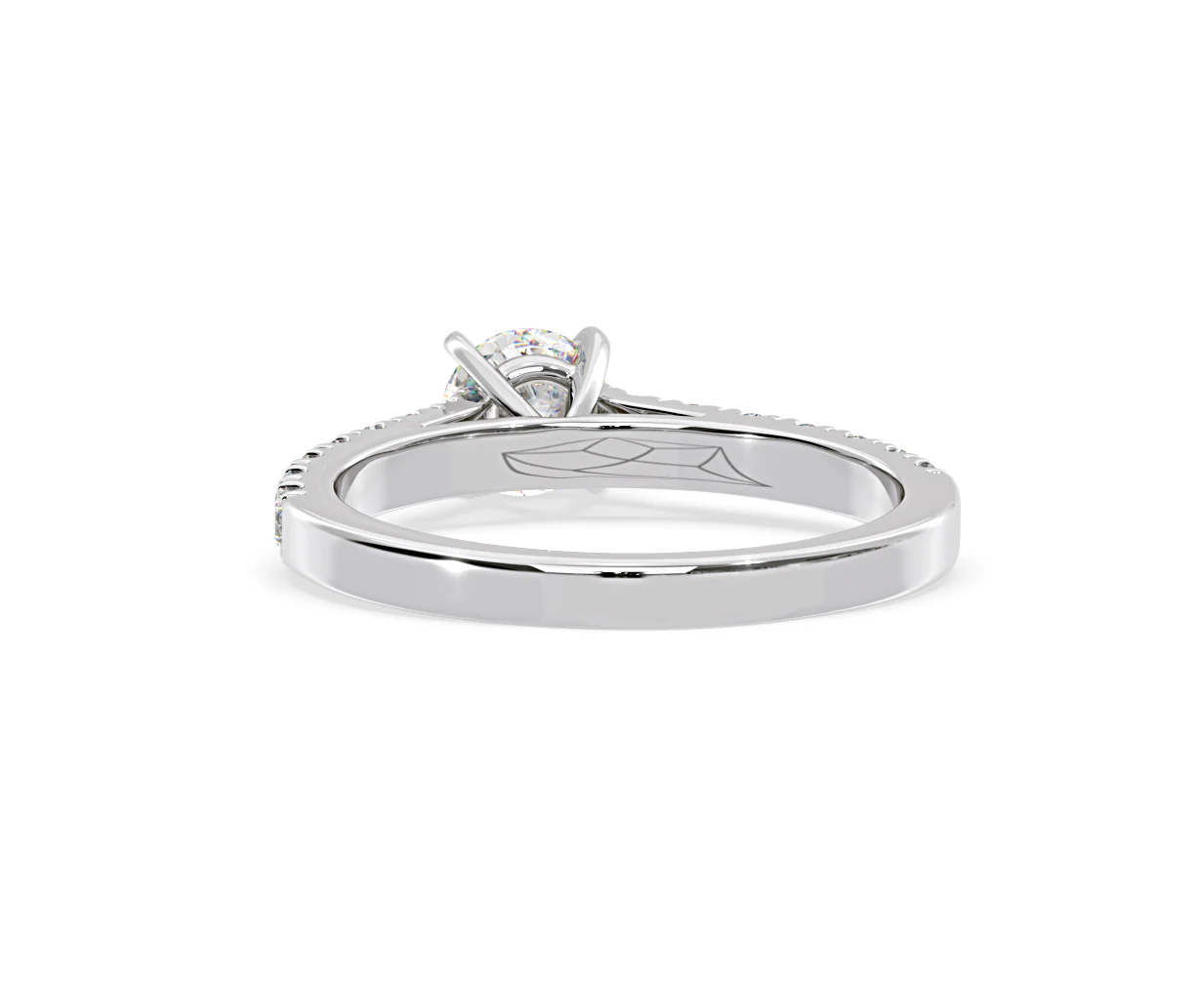 Natalia Lab Diamond Engagement Side Stone Ring 18KW Gold 0.91CT F/VS1 - Image 125