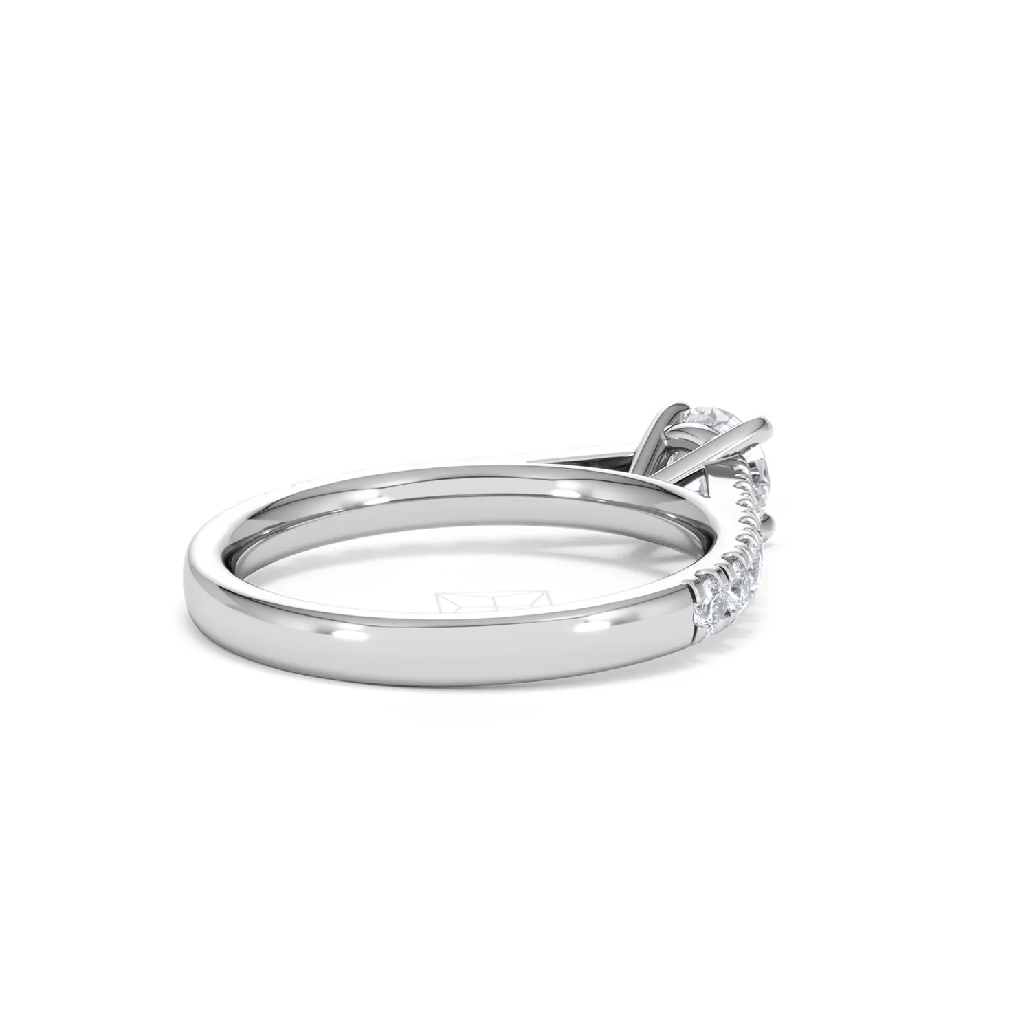 Natalia Lab Diamond Engagement Side Stone Ring 18KW Gold 0.91CT F/VS1 - Image 39