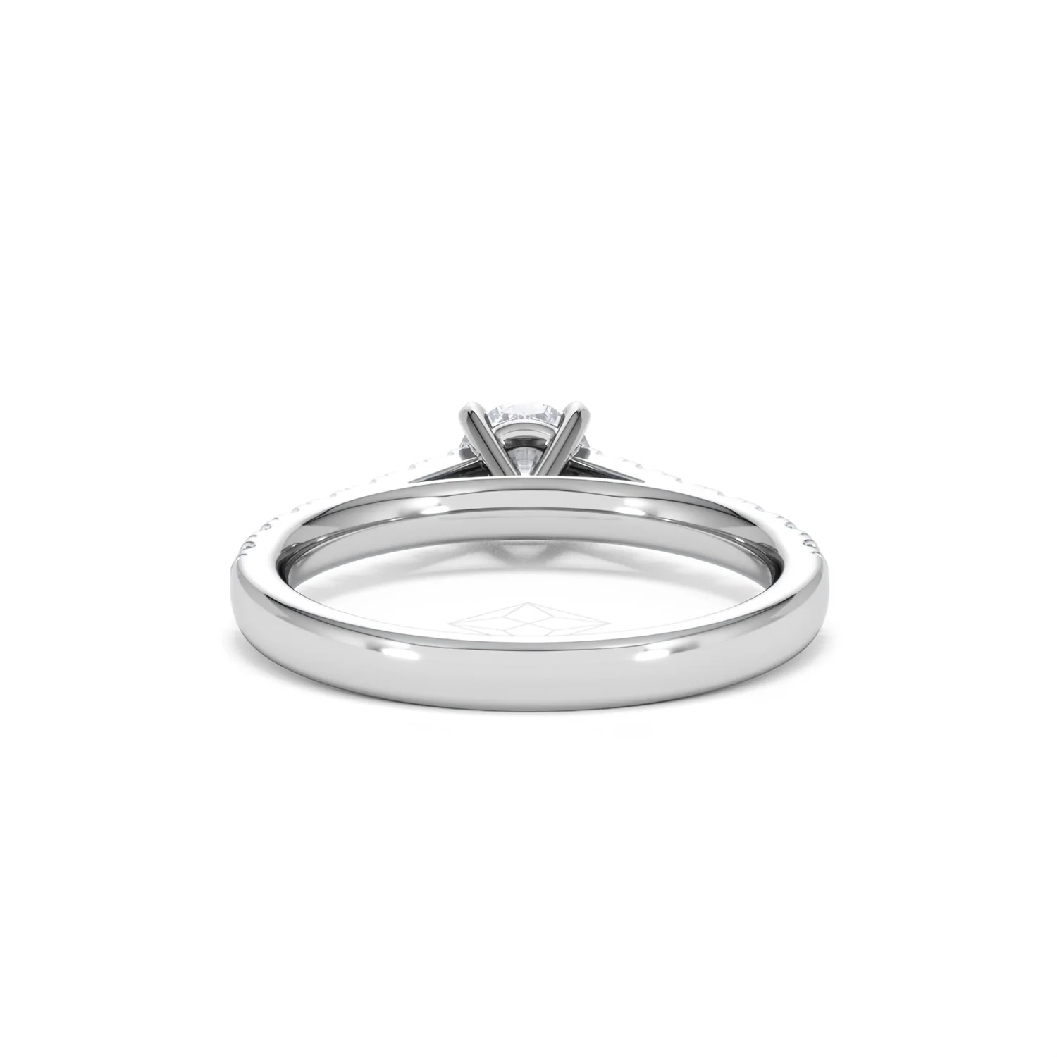 Natalia Lab Diamond Engagement Side Stone Ring 18KW Gold 0.91CT F/VS1 - Image 48