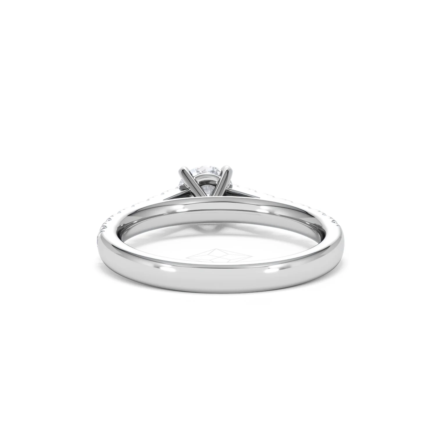 Natalia Lab Diamond Engagement Side Stone Ring 18KW Gold 0.91CT F/VS1 - Image 49