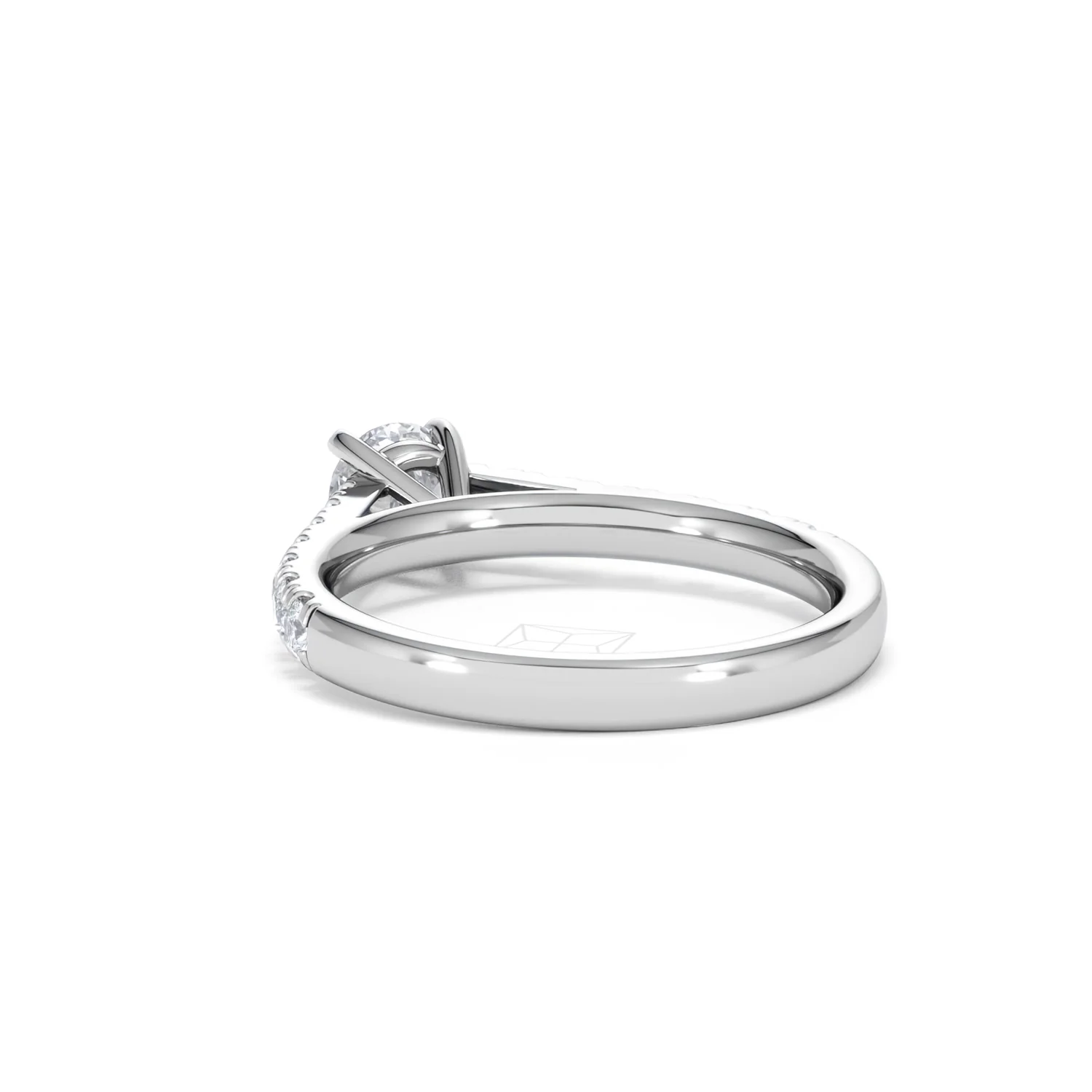 Natalia Lab Diamond Engagement Side Stone Ring 18KW Gold 0.91CT F/VS1 - Image 54