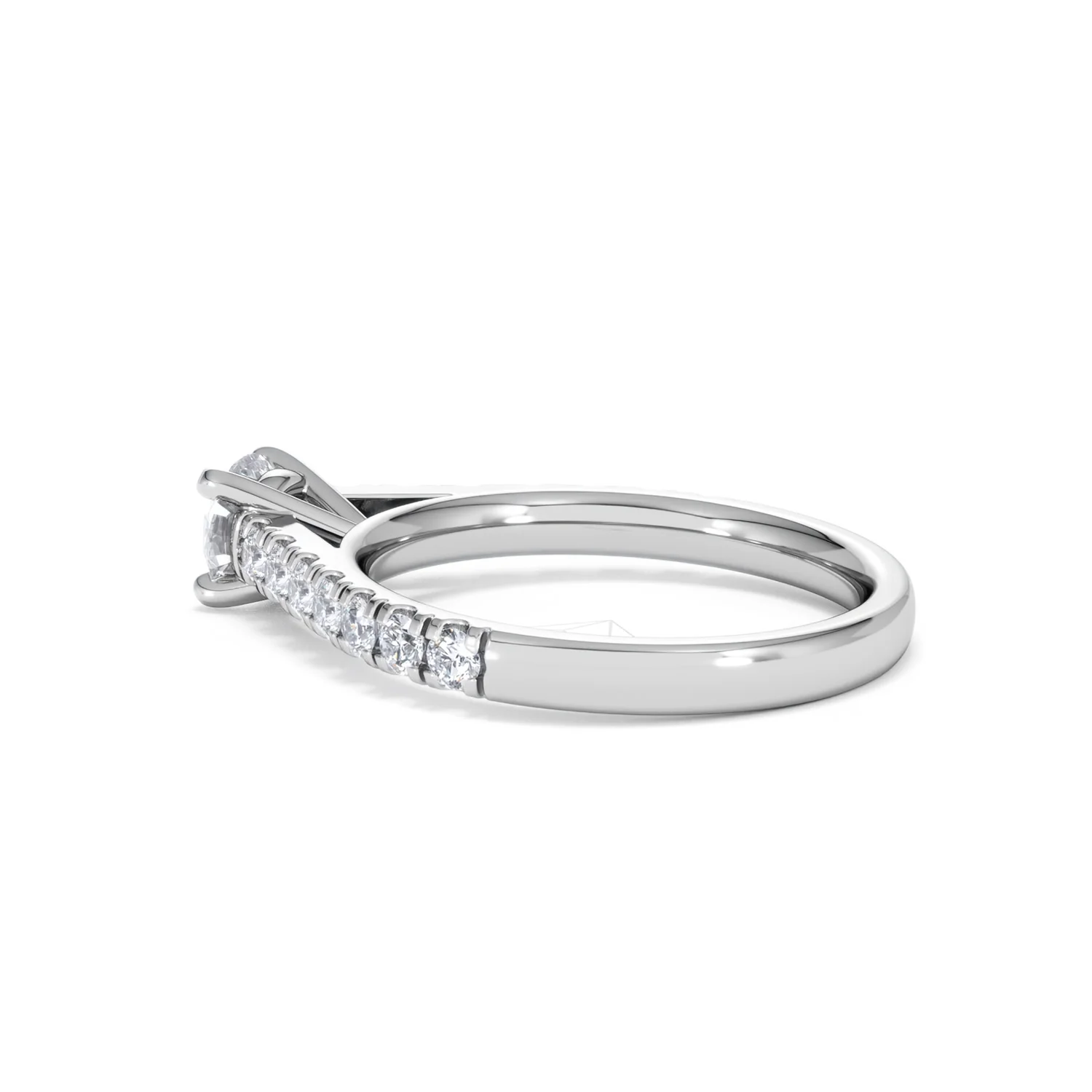 Natalia Lab Diamond Engagement Side Stone Ring 18KW Gold 0.91CT F/VS1 - Image 62