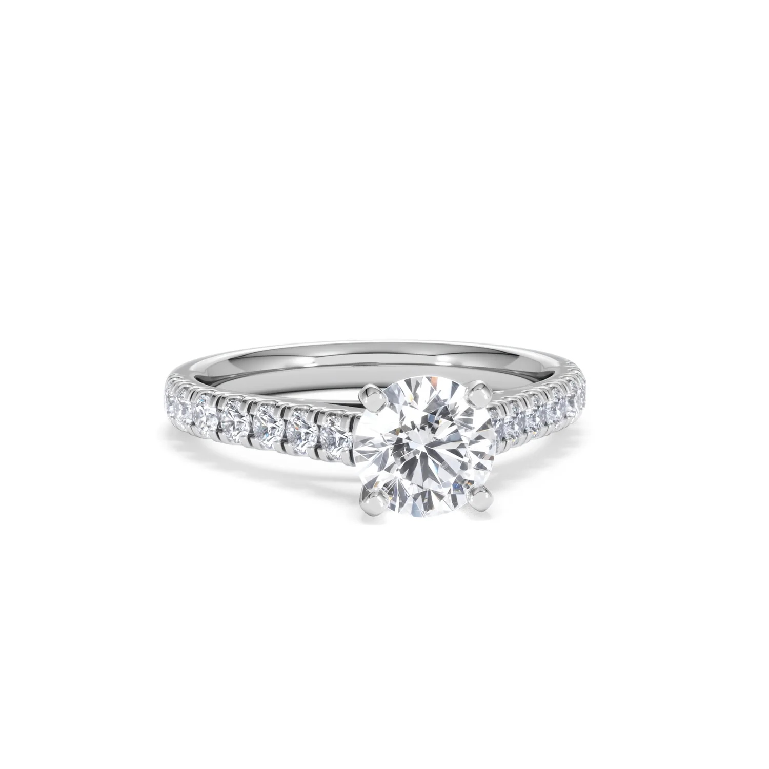 Natalia Lab Diamond Engagement Side Stone Ring 18KW Gold 1.50CT F/VS1 - Image 10