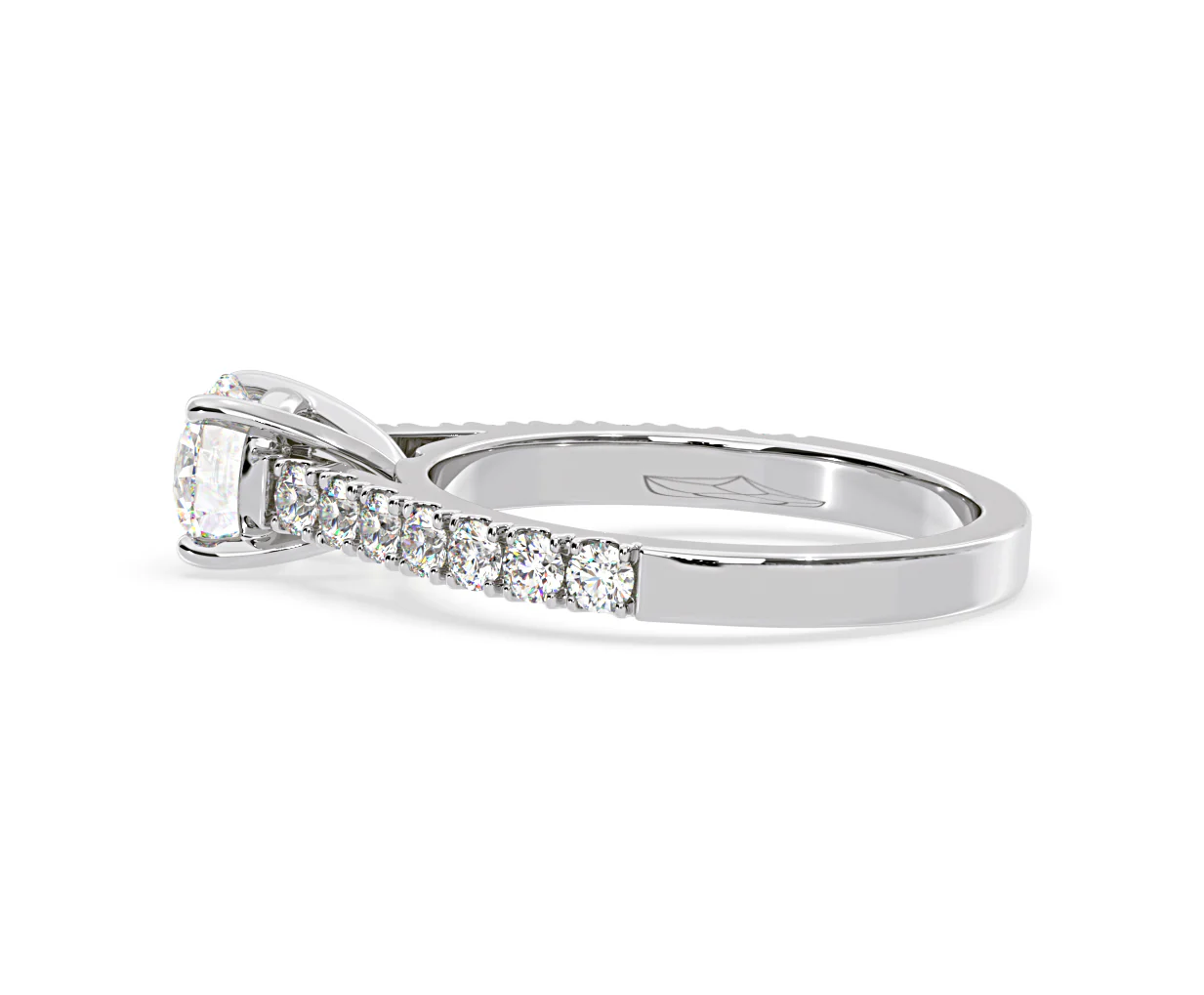 Natalia Lab Diamond Engagement Side Stone Ring 18KW Gold 1.50CT F/VS1 - Image 111