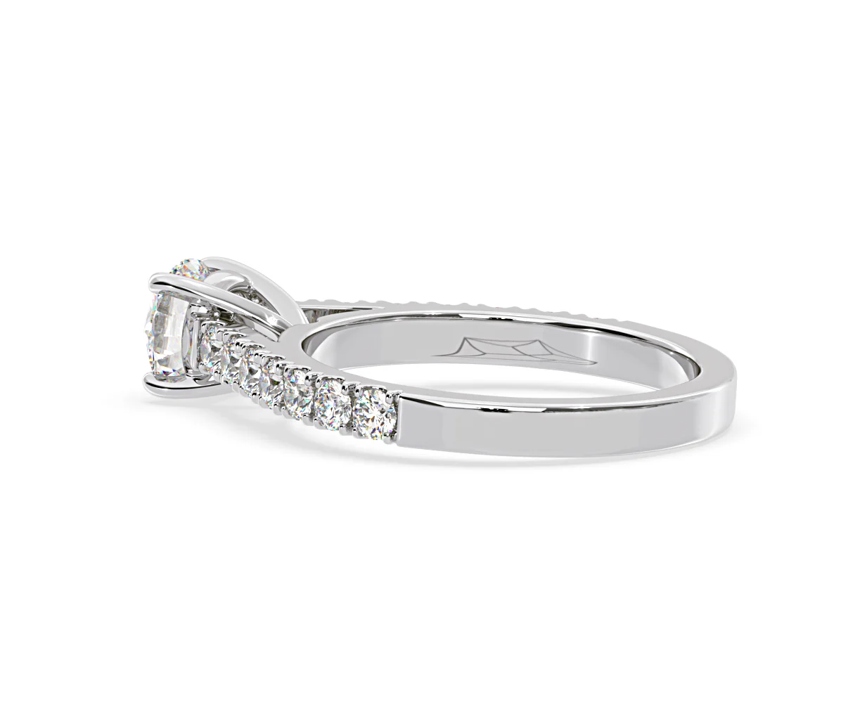 Natalia Lab Diamond Engagement Side Stone Ring 18KW Gold 1.50CT F/VS1 - Image 114