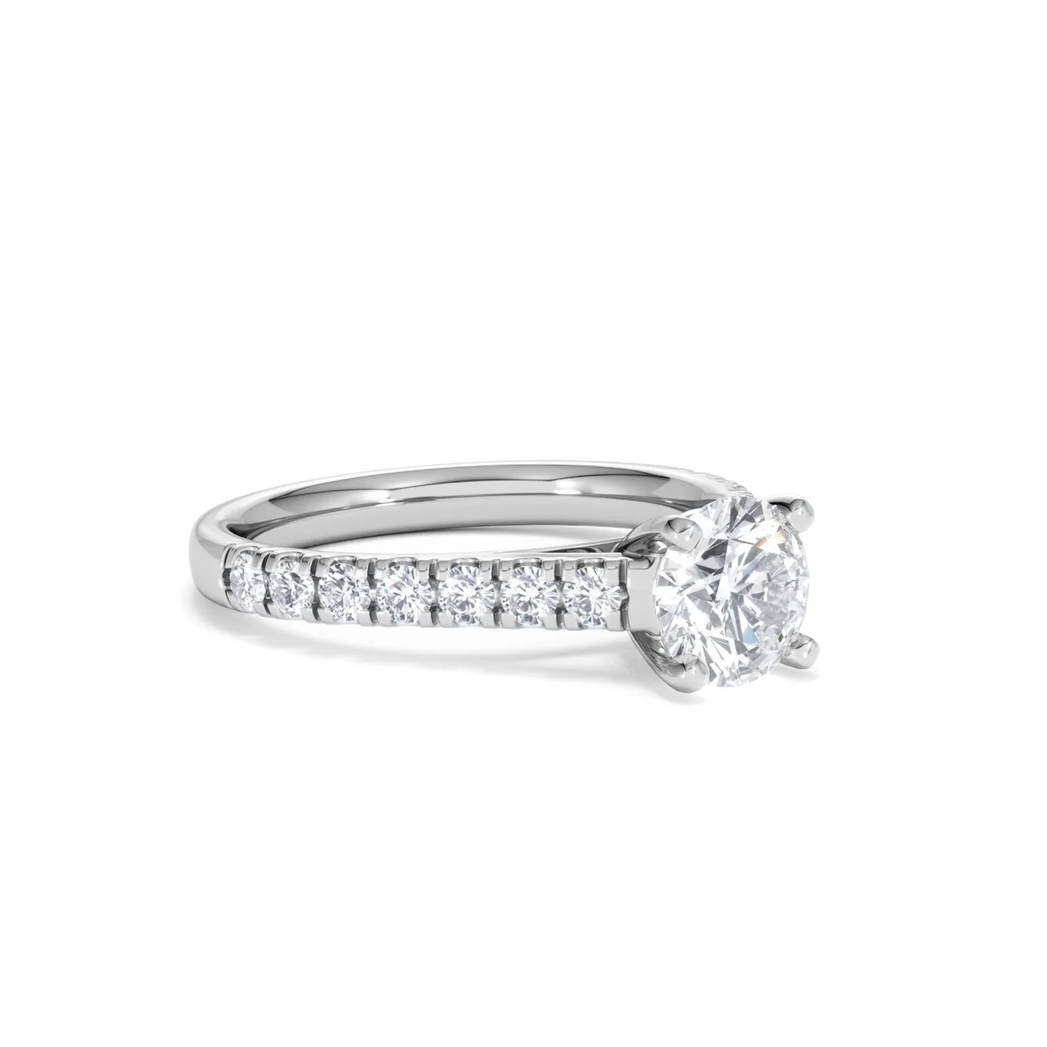 Natalia Lab Diamond Engagement Side Stone Ring 18KW Gold 1.50CT F/VS1 - Image 16