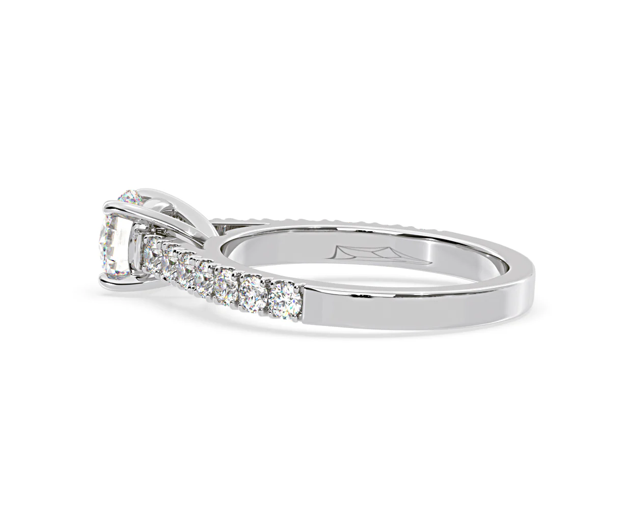 Natalia Lab Diamond Engagement Side Stone Ring 18KW Gold 2.00CT F/VS1 - Image 113