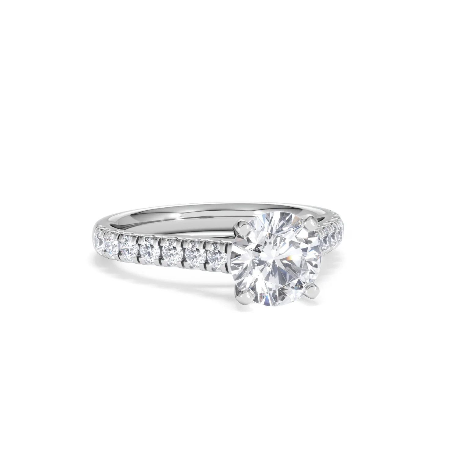 Natalia Lab Diamond Engagement Side Stone Ring 18KW Gold 2.00CT F/VS1 - Image 12