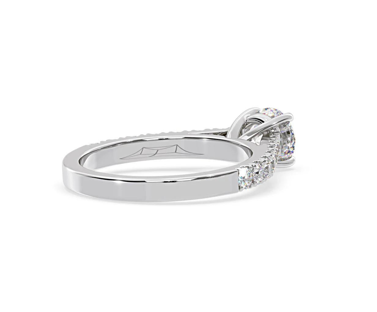 Natalia Lab Diamond Engagement Side Stone Ring 18KW Gold 2.00CT F/VS1 - Image 137