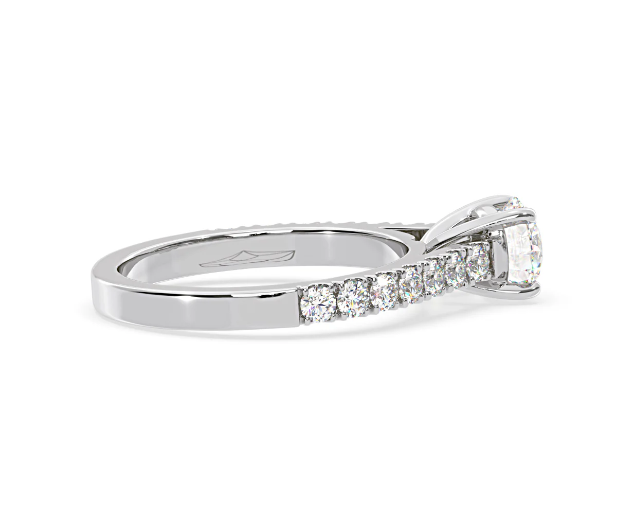 Natalia Lab Diamond Engagement Side Stone Ring 18KW Gold 2.00CT F/VS1 - Image 144