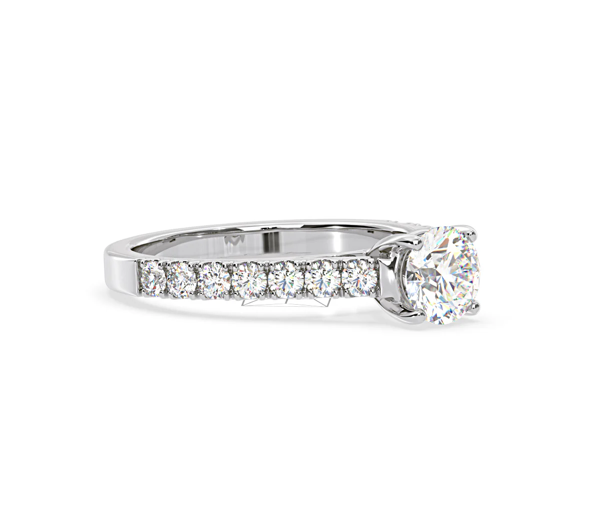 Natalia Lab Diamond Engagement Side Stone Ring 18KW Gold 2.00CT F/VS1 - Image 158