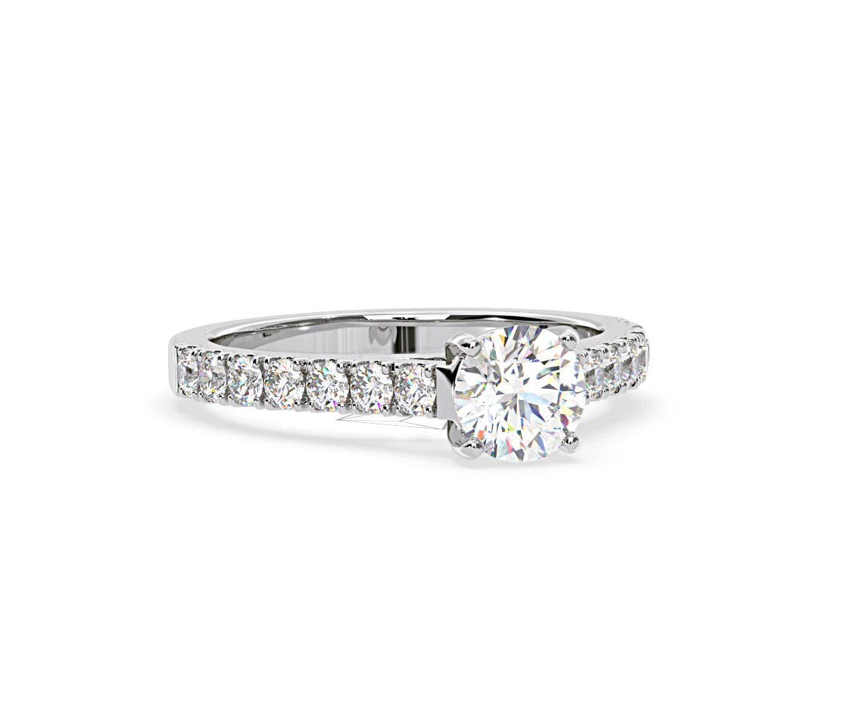 Natalia Lab Diamond Engagement Side Stone Ring 18KW Gold 2.00CT F/VS1 - Image 163