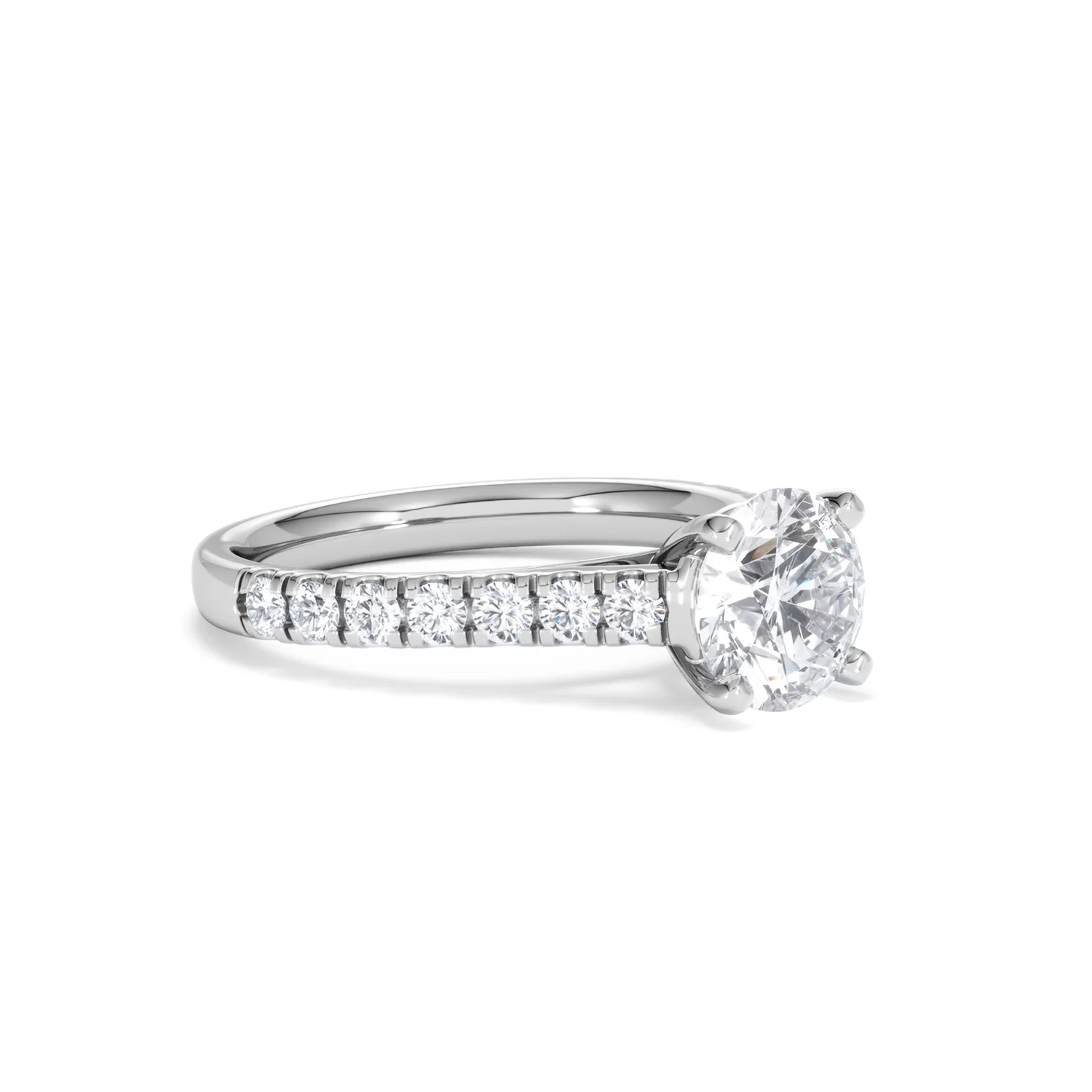 Natalia Lab Diamond Engagement Side Stone Ring 18KW Gold 2.00CT F/VS1 - Image 17