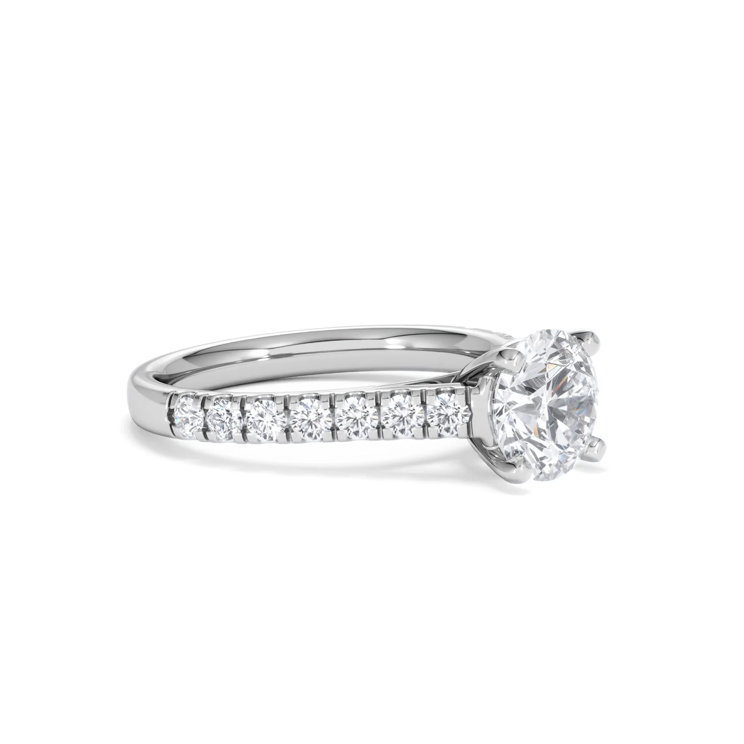 Natalia Lab Diamond Engagement Side Stone Ring 18KW Gold 2.00CT F/VS1 - Image 18