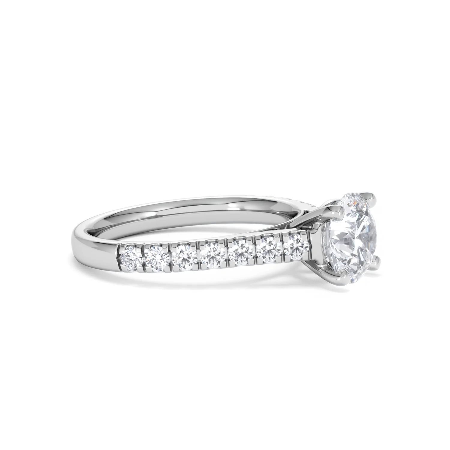 Natalia Lab Diamond Engagement Side Stone Ring 18KW Gold 2.00CT F/VS1 - Image 21