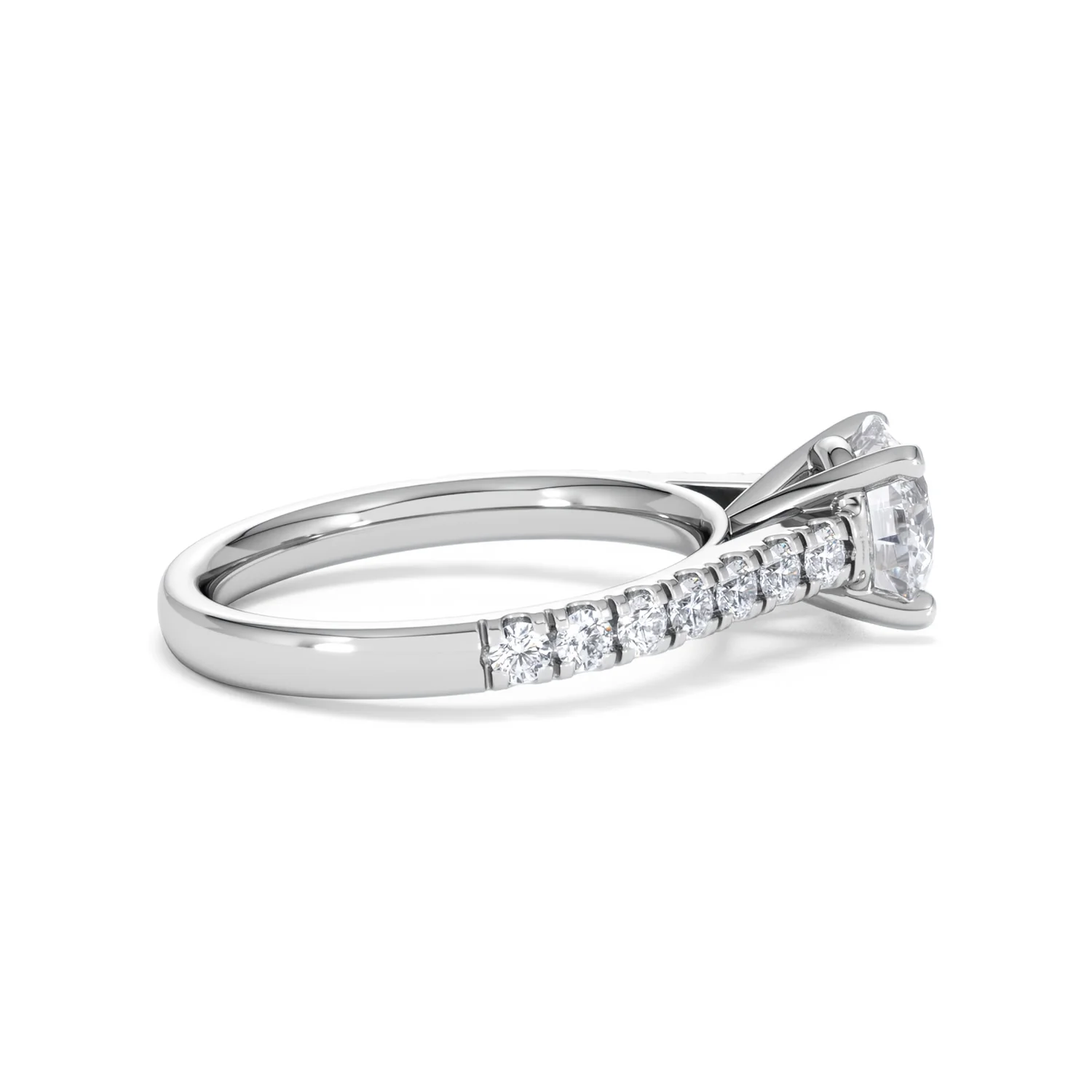 Natalia Lab Diamond Engagement Side Stone Ring 18KW Gold 2.00CT F/VS1 - Image 30