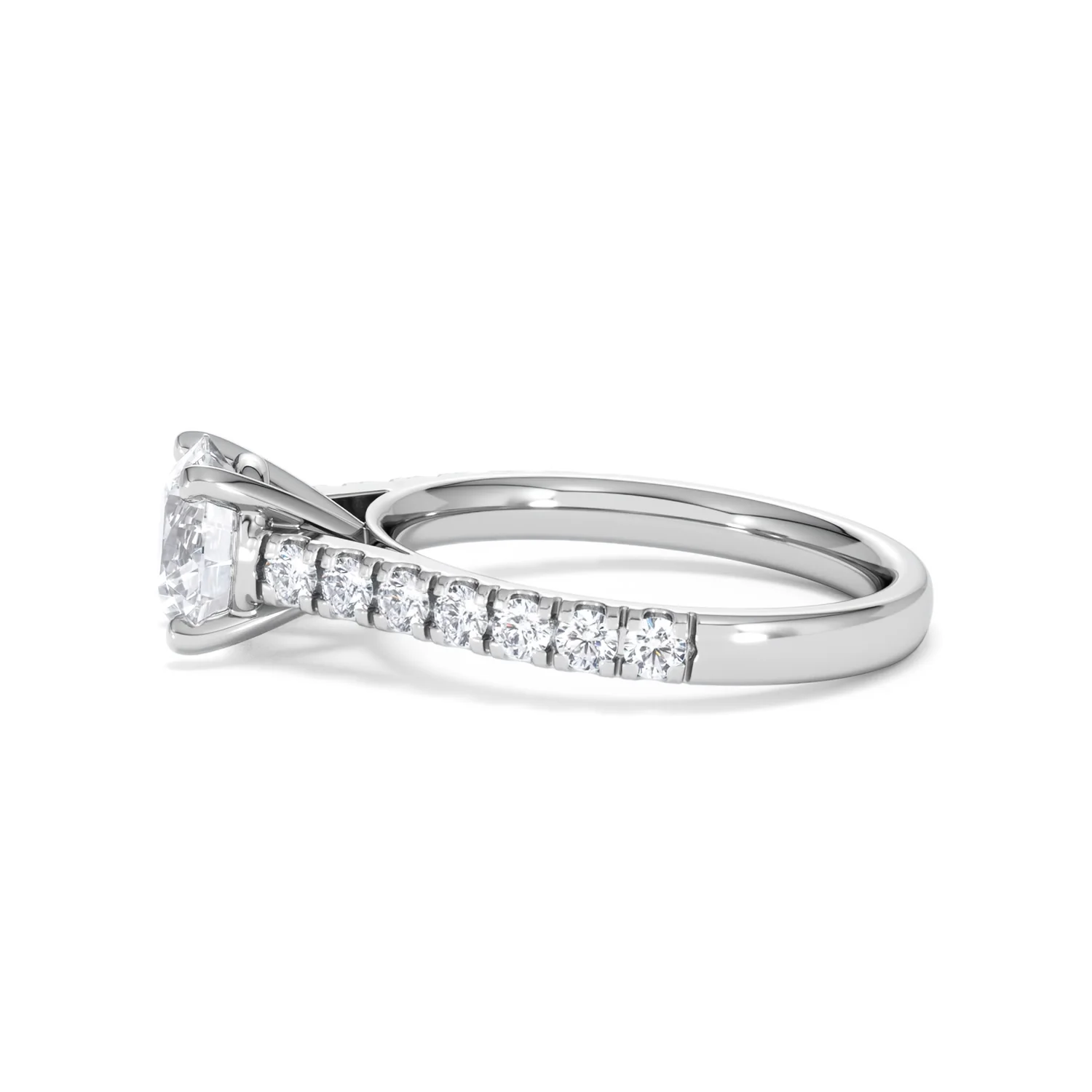 Natalia Lab Diamond Engagement Side Stone Ring 18KW Gold 2.00CT F/VS1 - Image 69