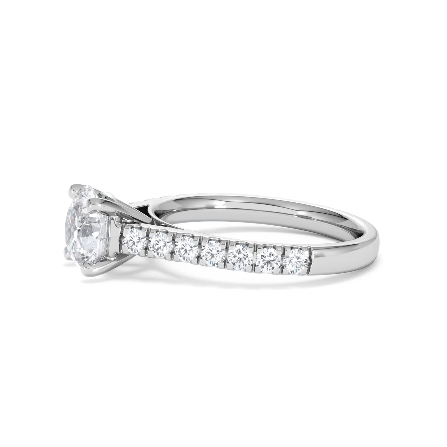 Natalia Lab Diamond Engagement Side Stone Ring 18KW Gold 2.00CT F/VS1 - Image 72