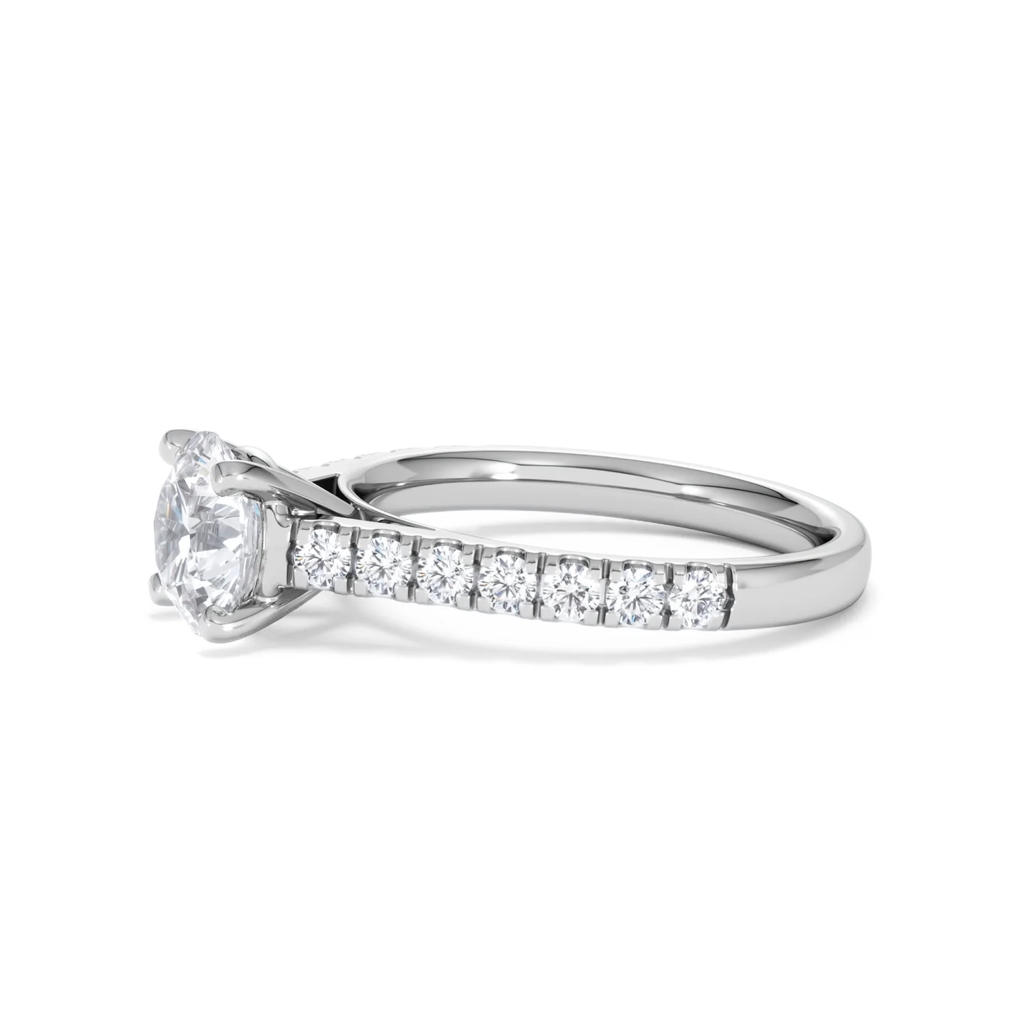Natalia Lab Diamond Engagement Side Stone Ring 18KW Gold 2.00CT F/VS1 - Image 73
