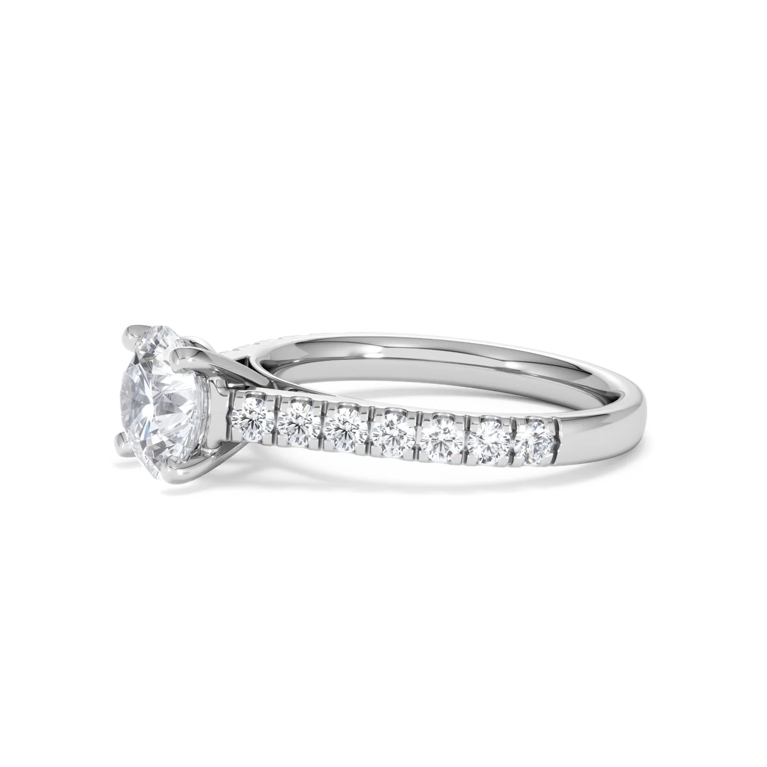 Natalia Lab Diamond Engagement Side Stone Ring 18KW Gold 2.00CT F/VS1 - Image 74