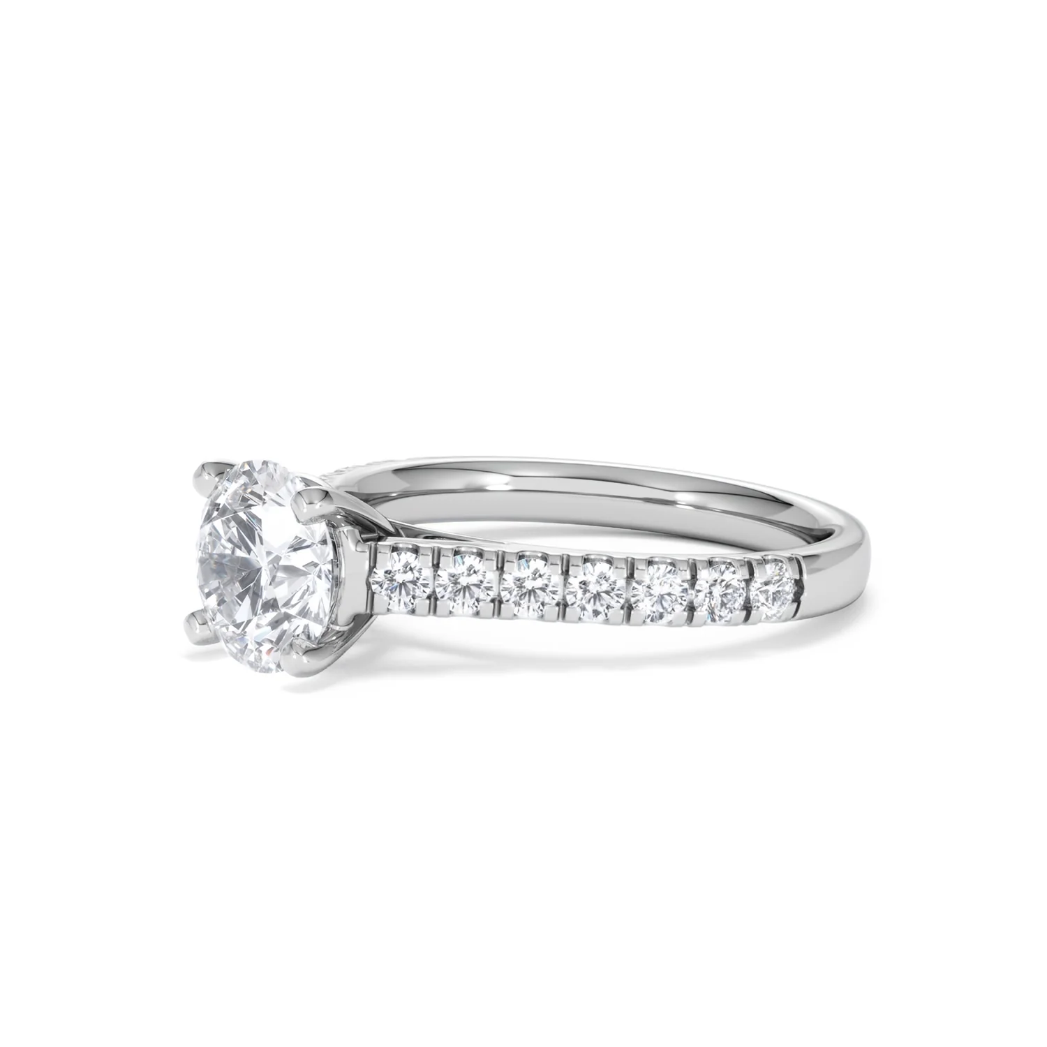 Natalia Lab Diamond Engagement Side Stone Ring 18KW Gold 2.00CT F/VS1 - Image 77