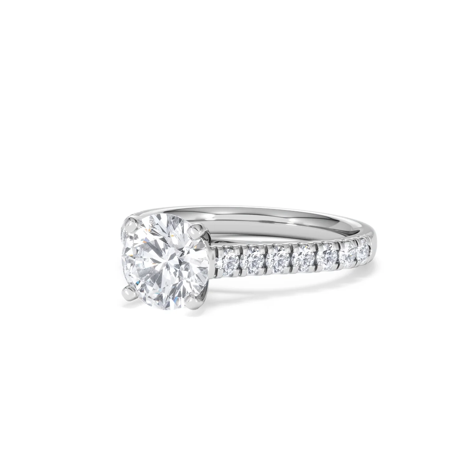 Natalia Lab Diamond Engagement Side Stone Ring 18KW Gold 2.00CT F/VS1 - Image 82