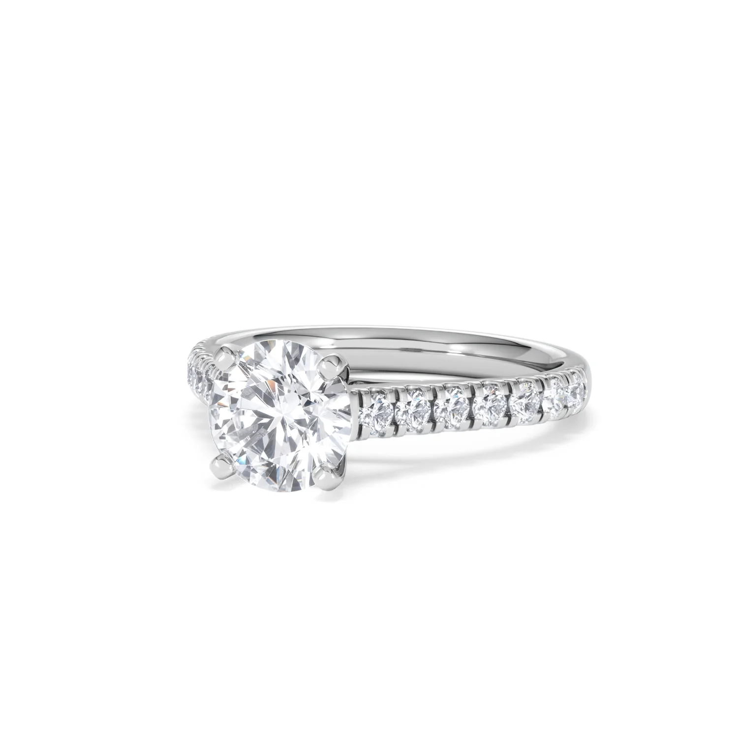 Natalia Lab Diamond Engagement Side Stone Ring 18KW Gold 2.00CT F/VS1 - Image 83
