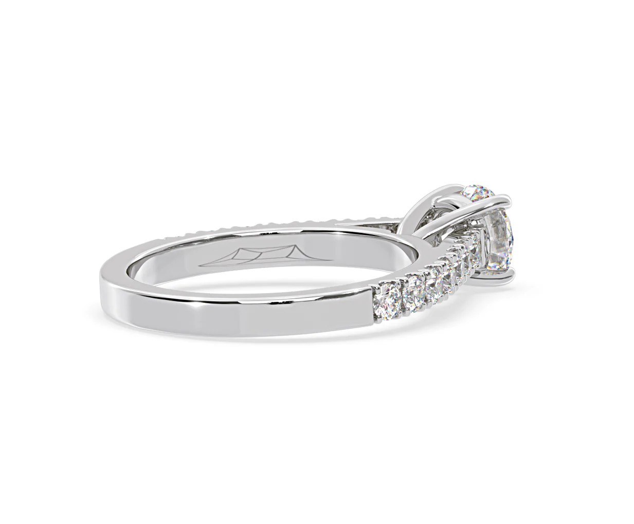 Natalia Lab Diamond Engagement Side Stone Ring 18KW Gold 2.50CT F/VS1 - Image 140