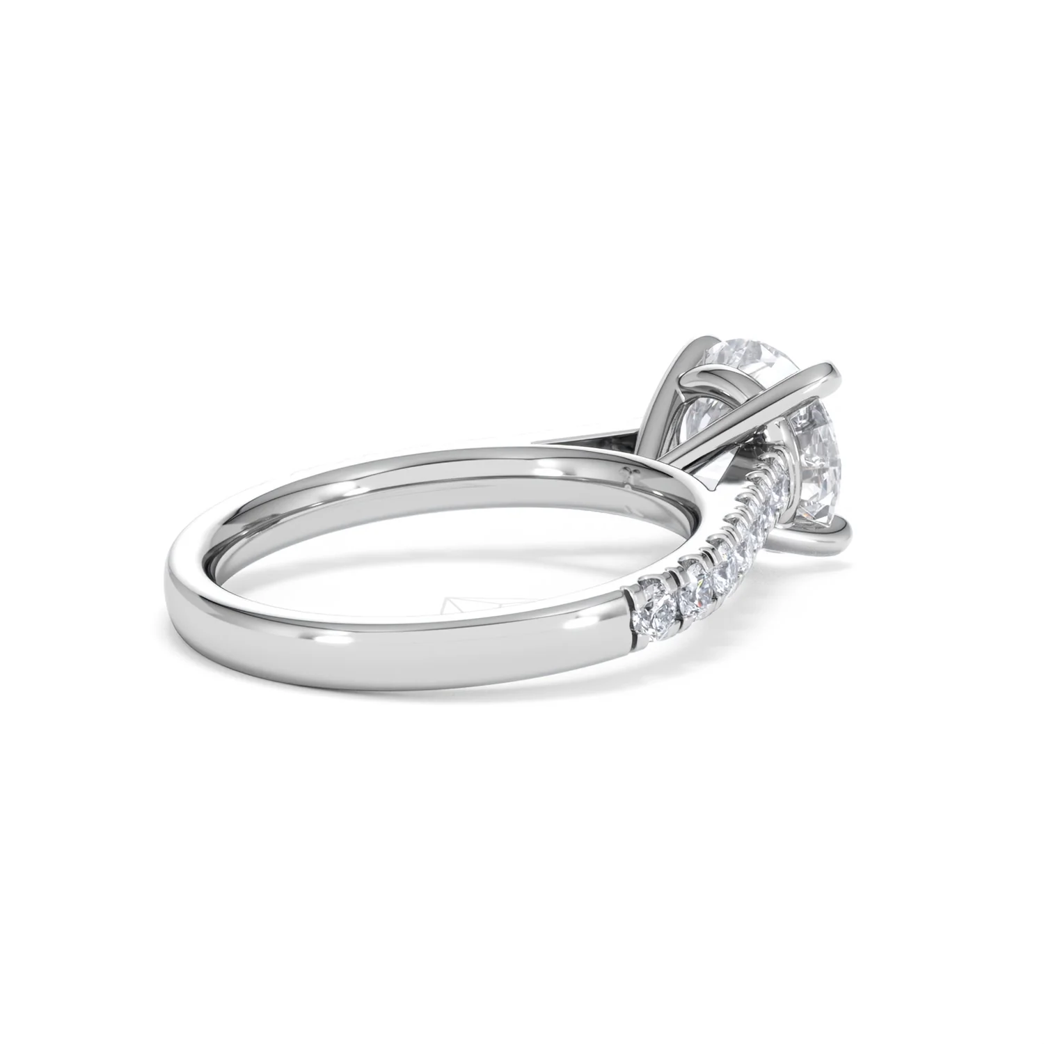 Natalia Lab Diamond Engagement Side Stone Ring 18KW Gold 2.50CT F/VS1 - Image 38