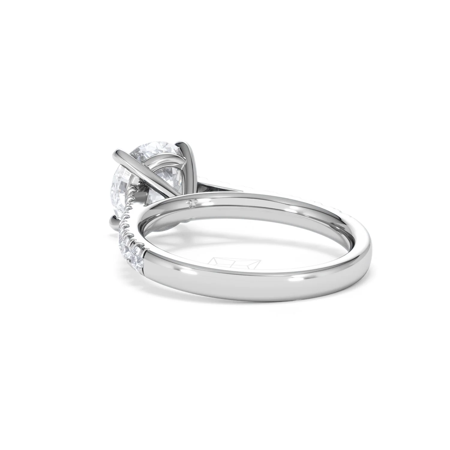 Natalia Lab Diamond Engagement Side Stone Ring 18KW Gold 2.50CT F/VS1 - Image 56