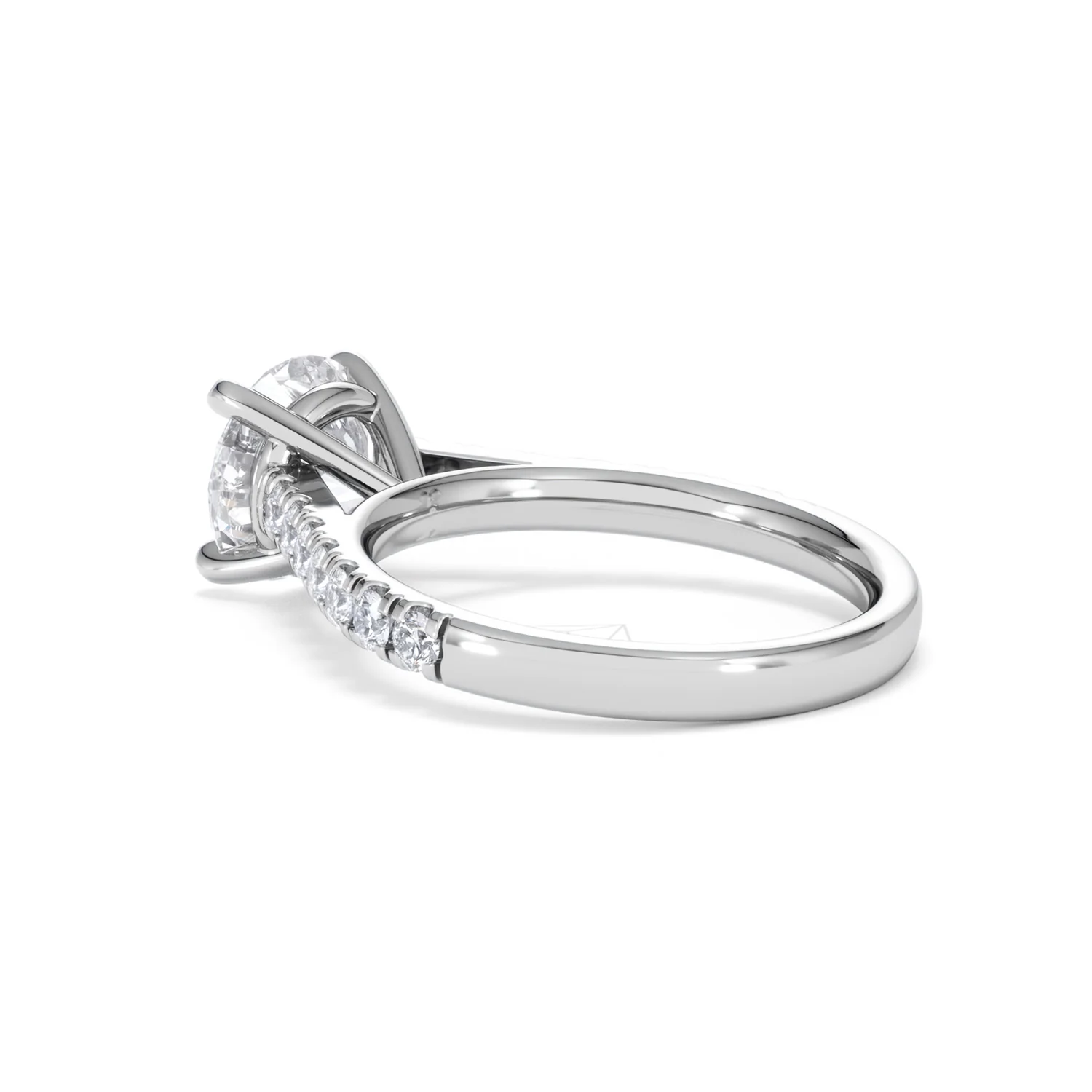 Natalia Lab Diamond Engagement Side Stone Ring 18KW Gold 2.50CT F/VS1 - Image 60