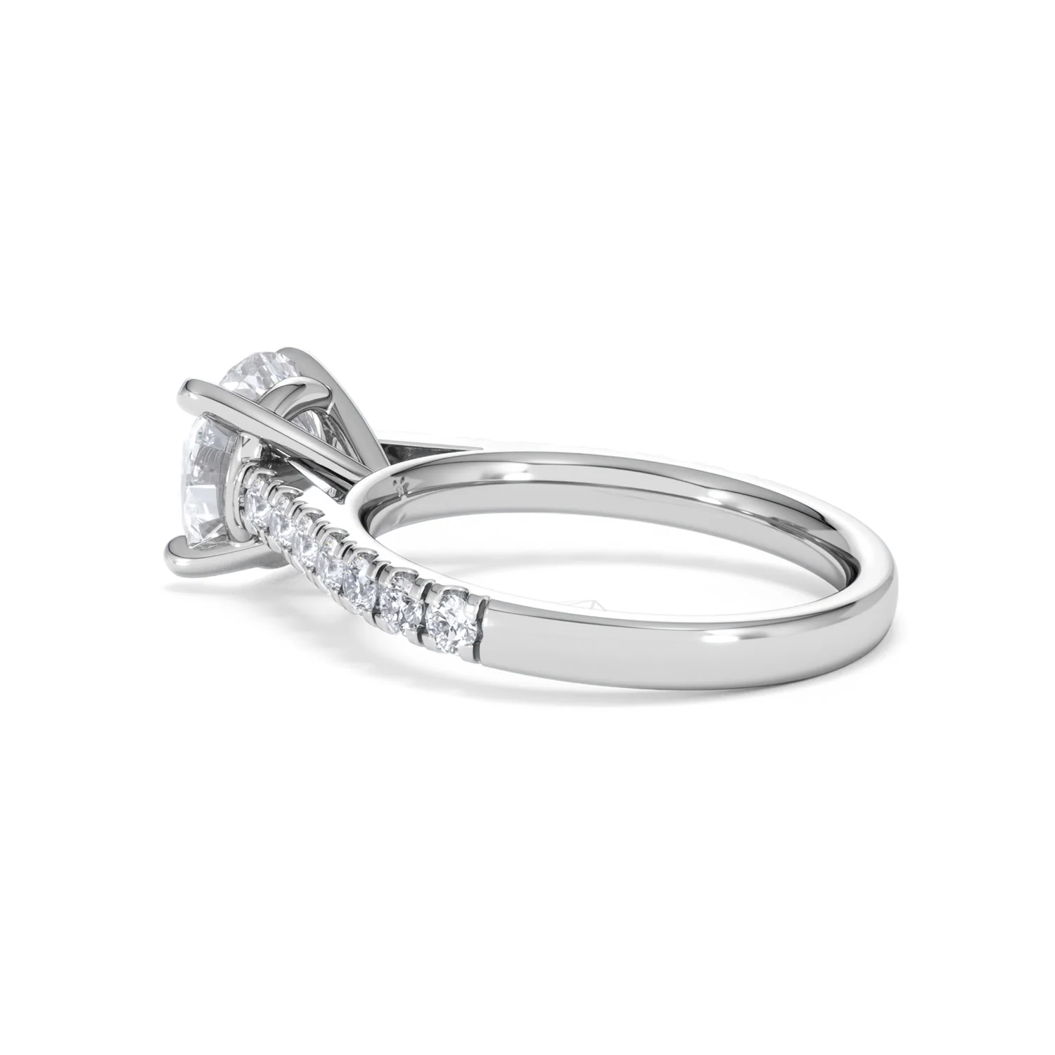 Natalia Lab Diamond Engagement Side Stone Ring 18KW Gold 2.50CT F/VS1 - Image 62