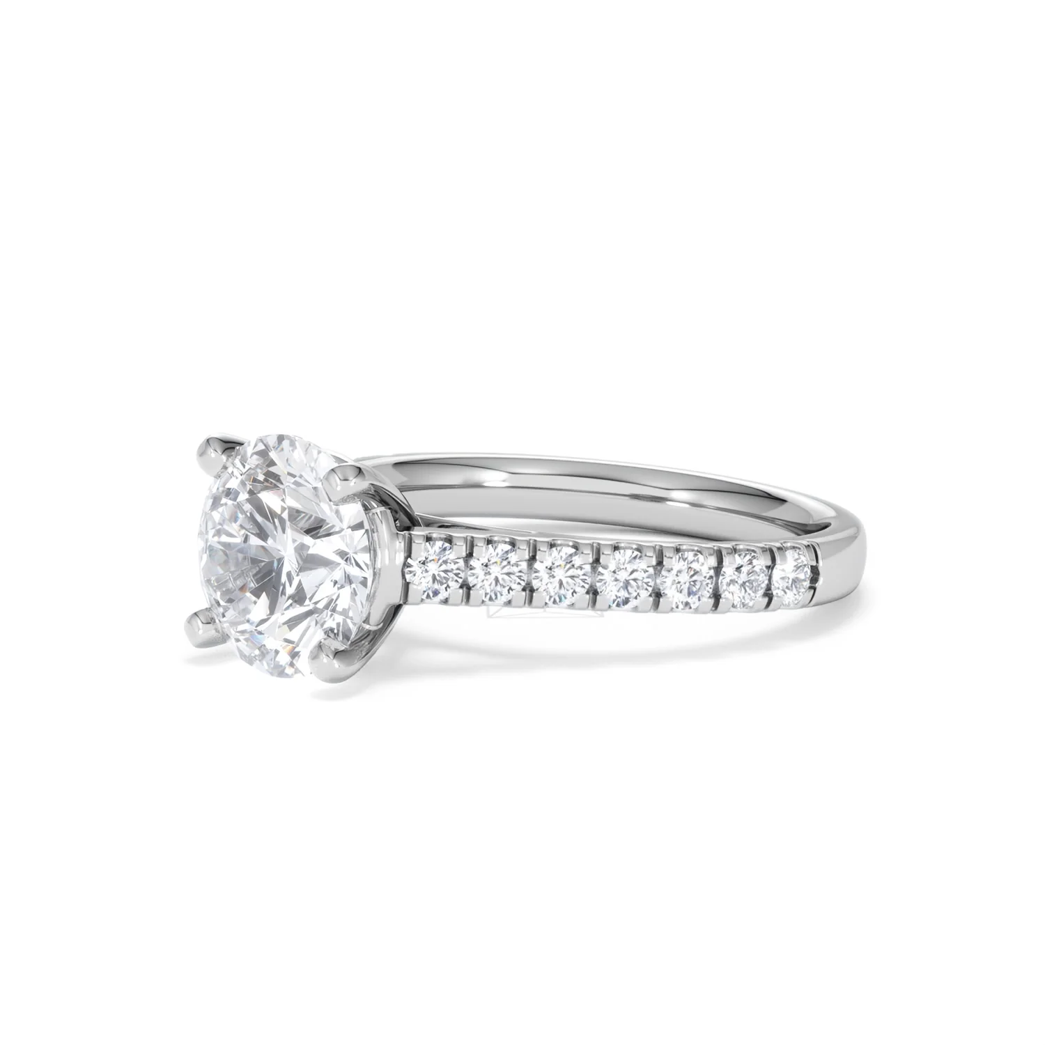 Natalia Lab Diamond Engagement Side Stone Ring 18KW Gold 2.50CT F/VS1 - Image 79