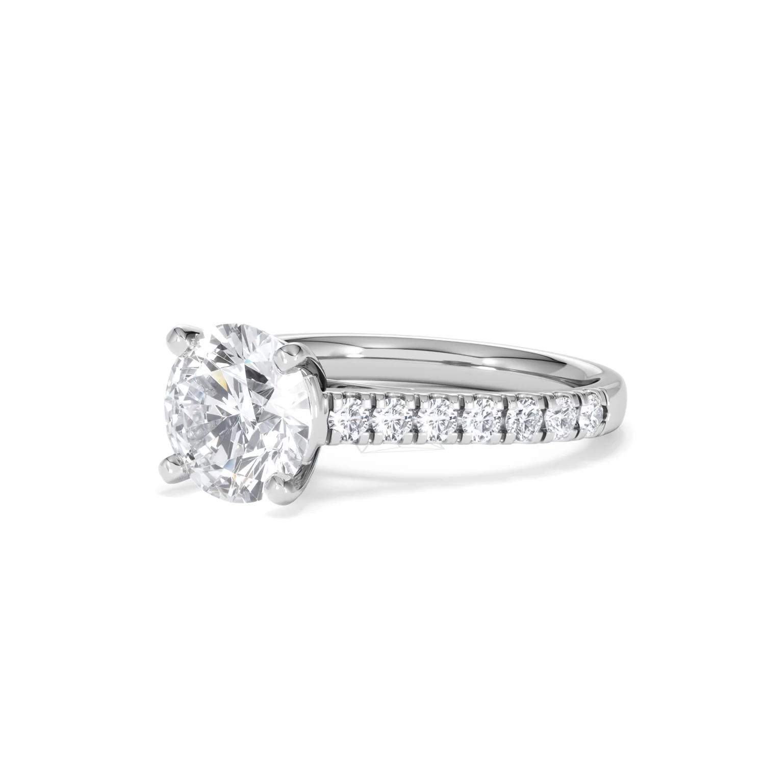 Natalia Lab Diamond Engagement Side Stone Ring 18KW Gold 2.50CT F/VS1 - Image 81
