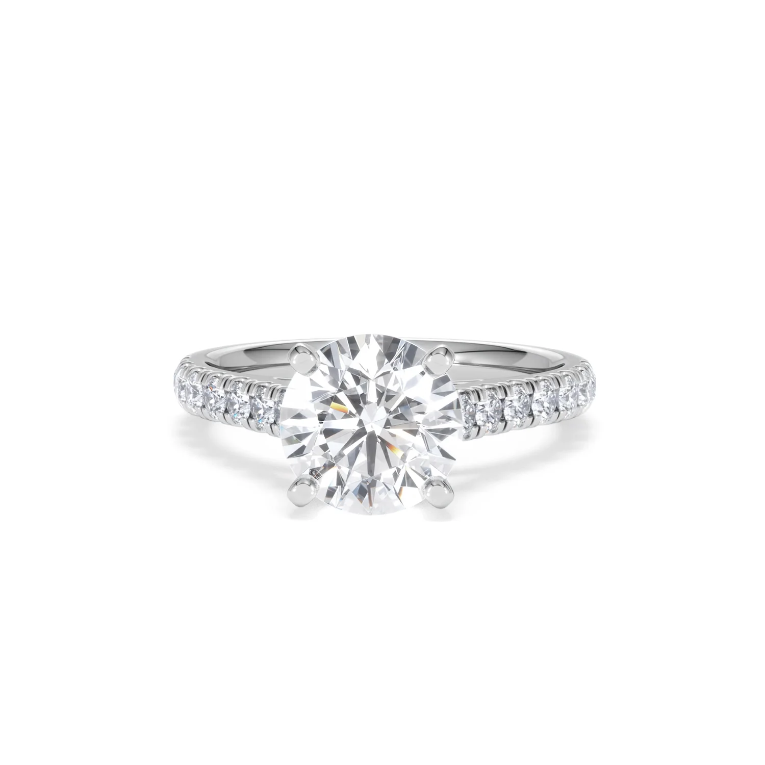 Natalia Lab Diamond Engagement Side Stone Ring 18KW Gold 2.50CT F/VS1 - Image 88