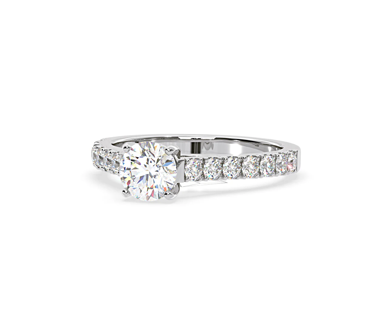 Natalia Lab Diamond Engagement Side Stone Ring 18KW Gold 2.50CT F/VS1 - Image 93