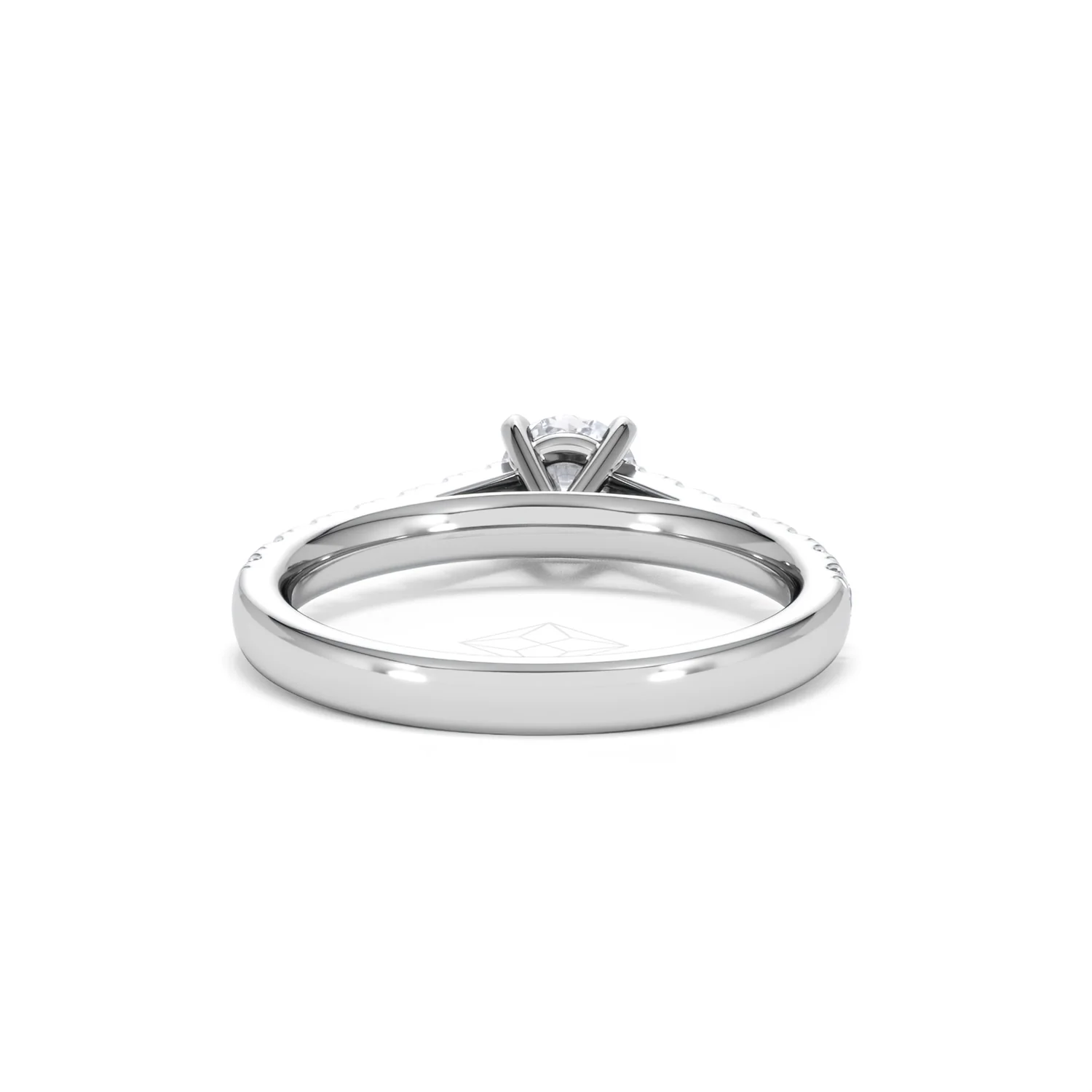 Natalia Lab Diamond Engagement Side Stone Ring Platinum 0.91CT F/VS1 - Image 47