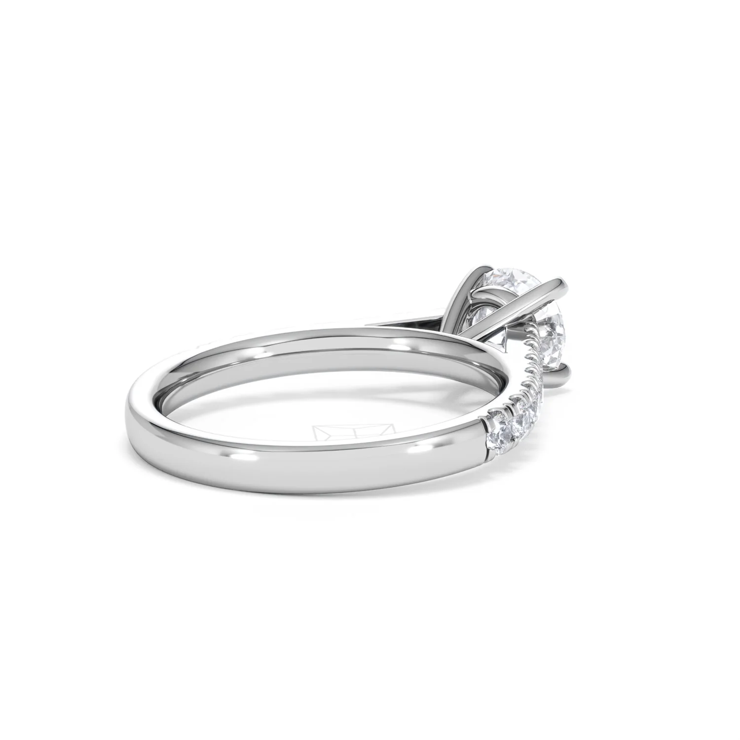 Natalia Lab Diamond Engagement Side Stone Ring Platinum 1.50CT F/VS1 - Image 39