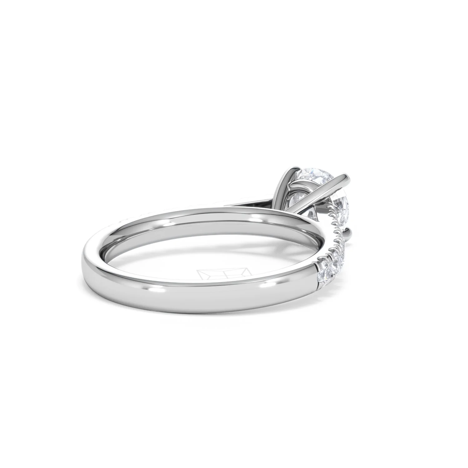 Natalia Lab Diamond Engagement Side Stone Ring Platinum 1.50CT F/VS1 - Image 40