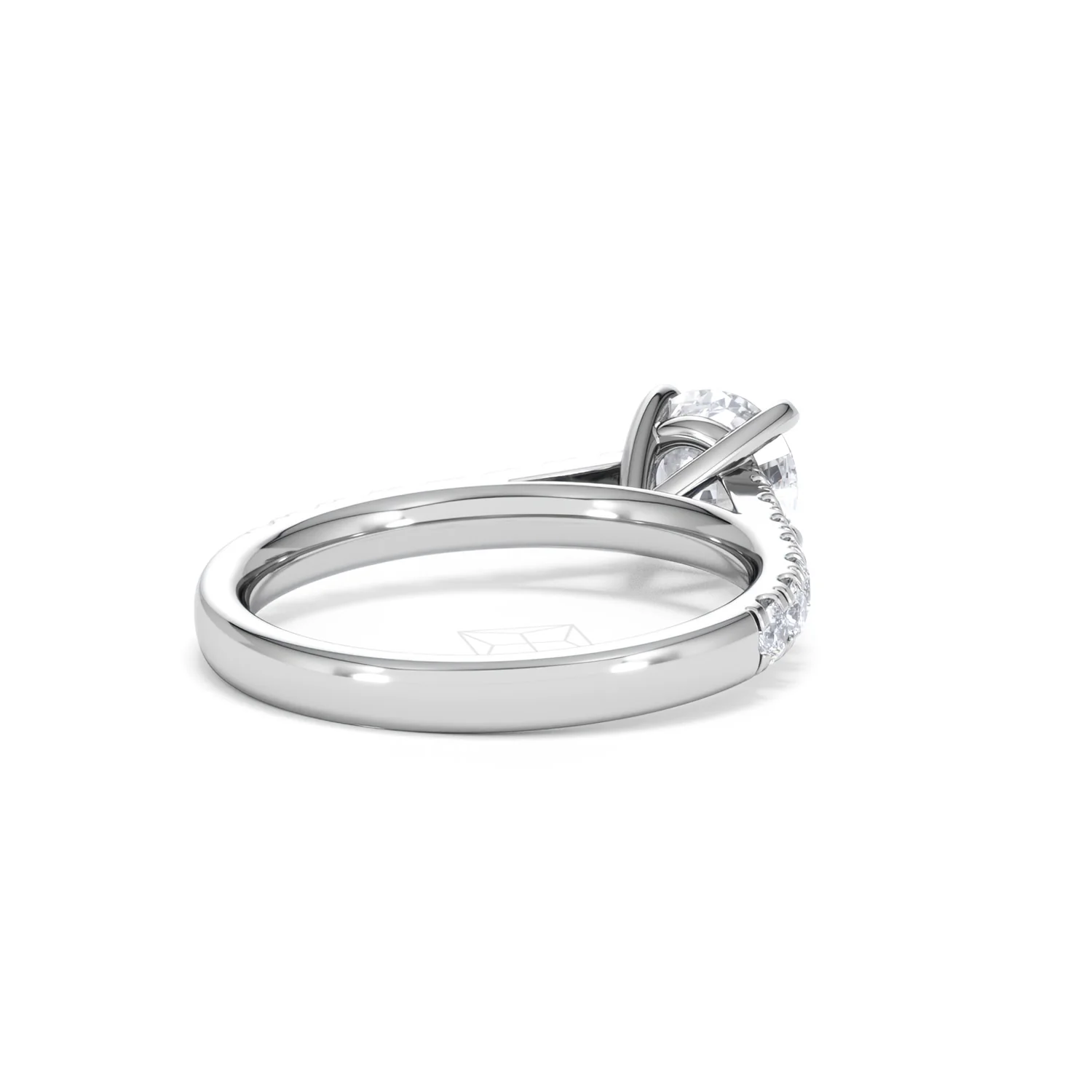 Natalia Lab Diamond Engagement Side Stone Ring Platinum 1.50CT F/VS1 - Image 41