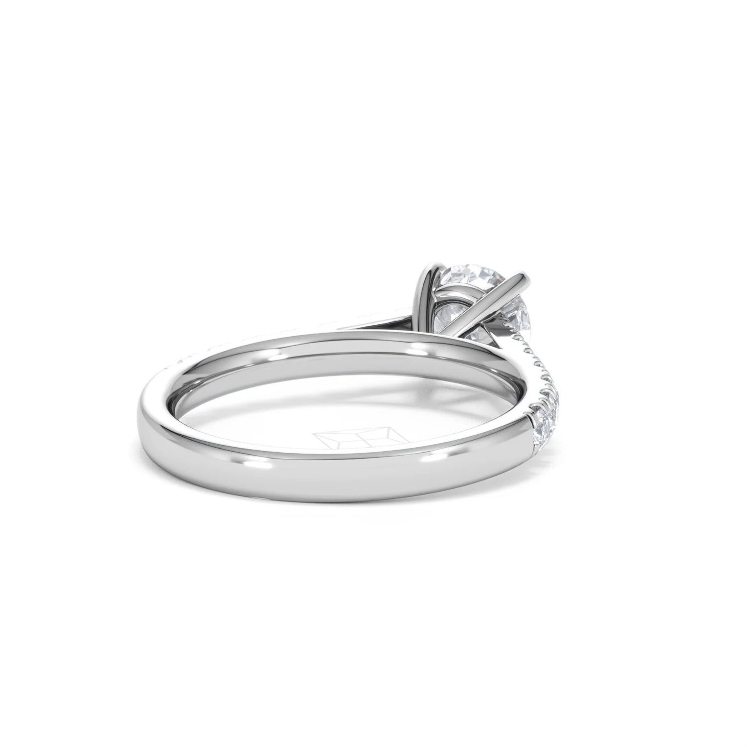 Natalia Lab Diamond Engagement Side Stone Ring Platinum 1.50CT F/VS1 - Image 42