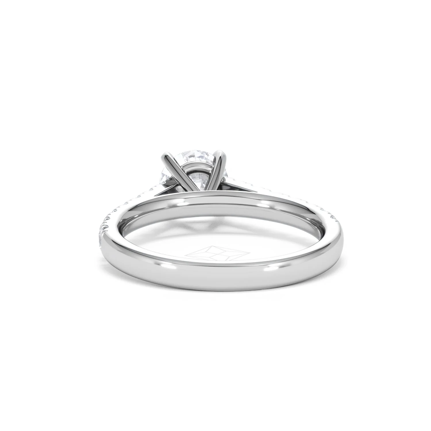 Natalia Lab Diamond Engagement Side Stone Ring Platinum 1.50CT F/VS1 - Image 50