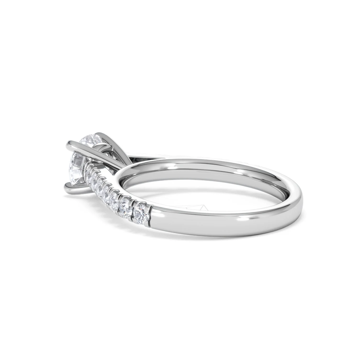 Natalia Lab Diamond Engagement Side Stone Ring Platinum 1.50CT F/VS1 - Image 60