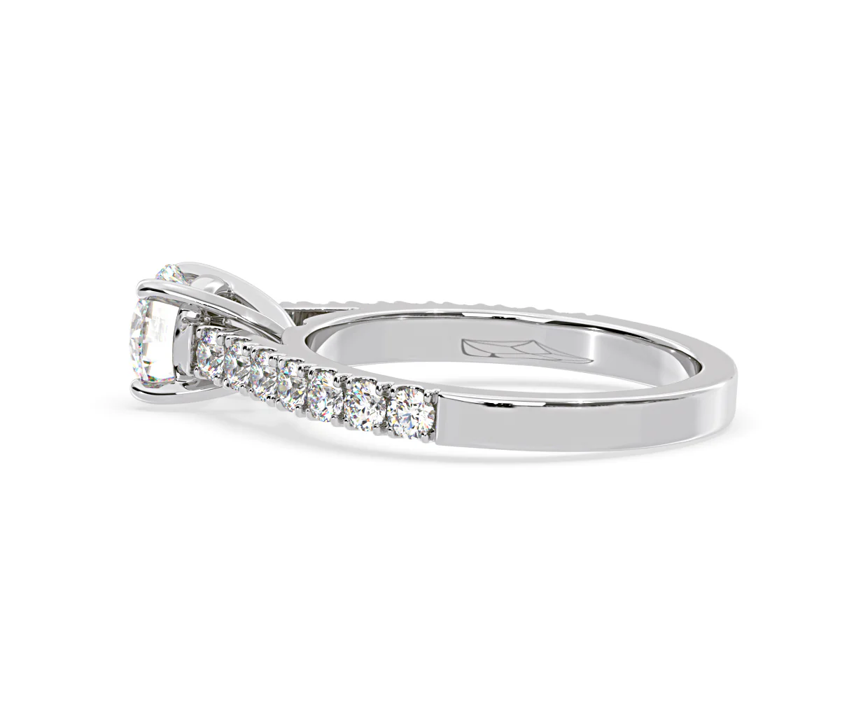 Natalia Lab Diamond Engagement Side Stone Ring Platinum 2.00CT F/VS1 - Image 112