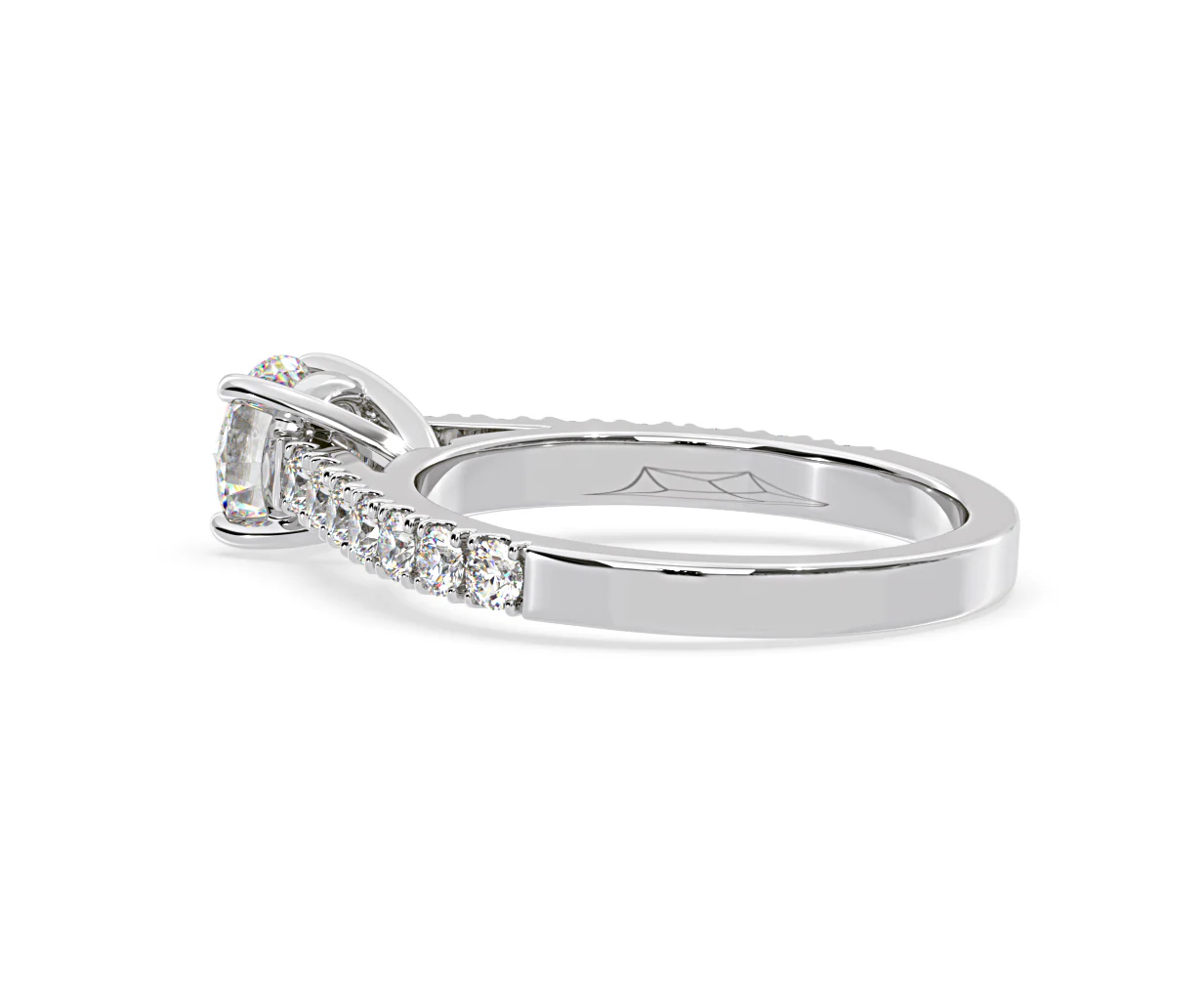 Natalia Lab Diamond Engagement Side Stone Ring Platinum 2.00CT F/VS1 - Image 115