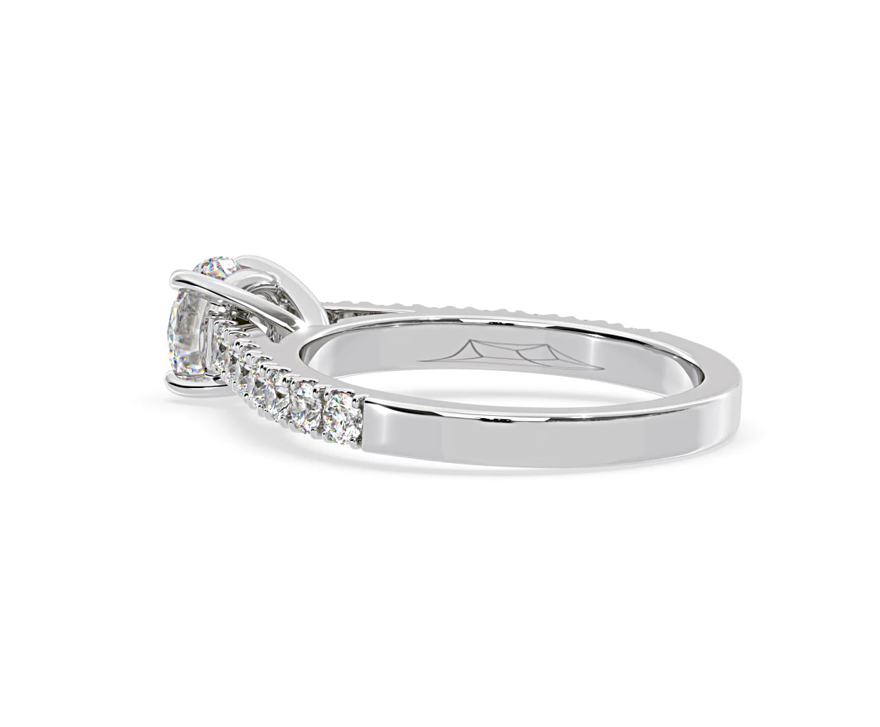 Natalia Lab Diamond Engagement Side Stone Ring Platinum 2.00CT F/VS1 - Image 116