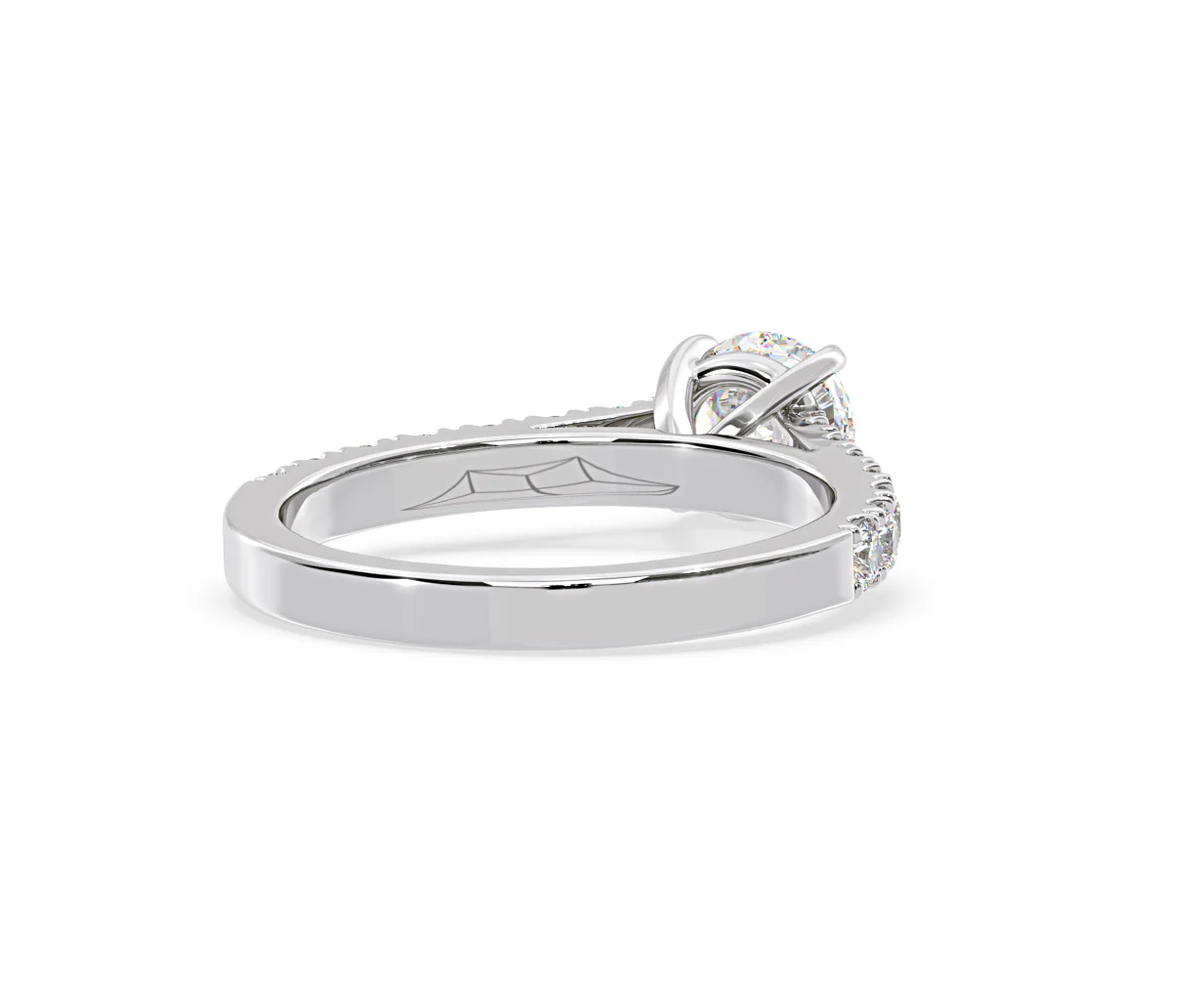 Natalia Lab Diamond Engagement Side Stone Ring Platinum 2.00CT F/VS1 - Image 133