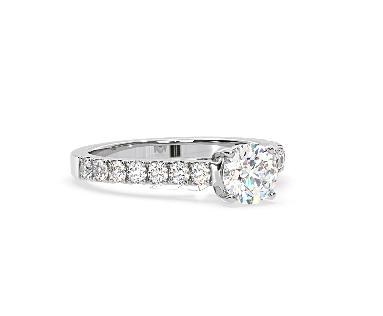 Natalia Lab Diamond Engagement Side Stone Ring Platinum 2.00CT F/VS1 - Image 161