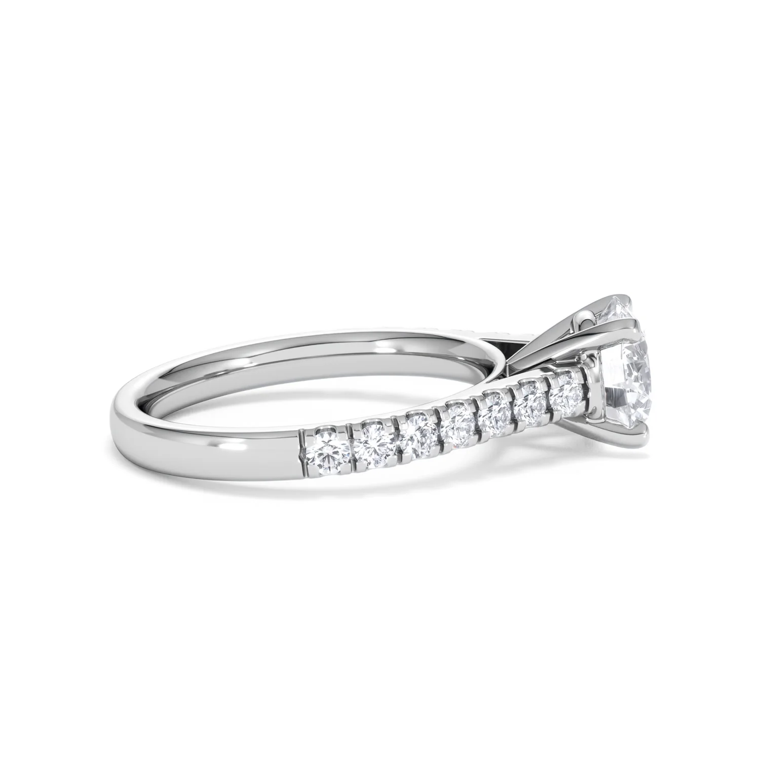 Natalia Lab Diamond Engagement Side Stone Ring Platinum 2.00CT F/VS1 - Image 28